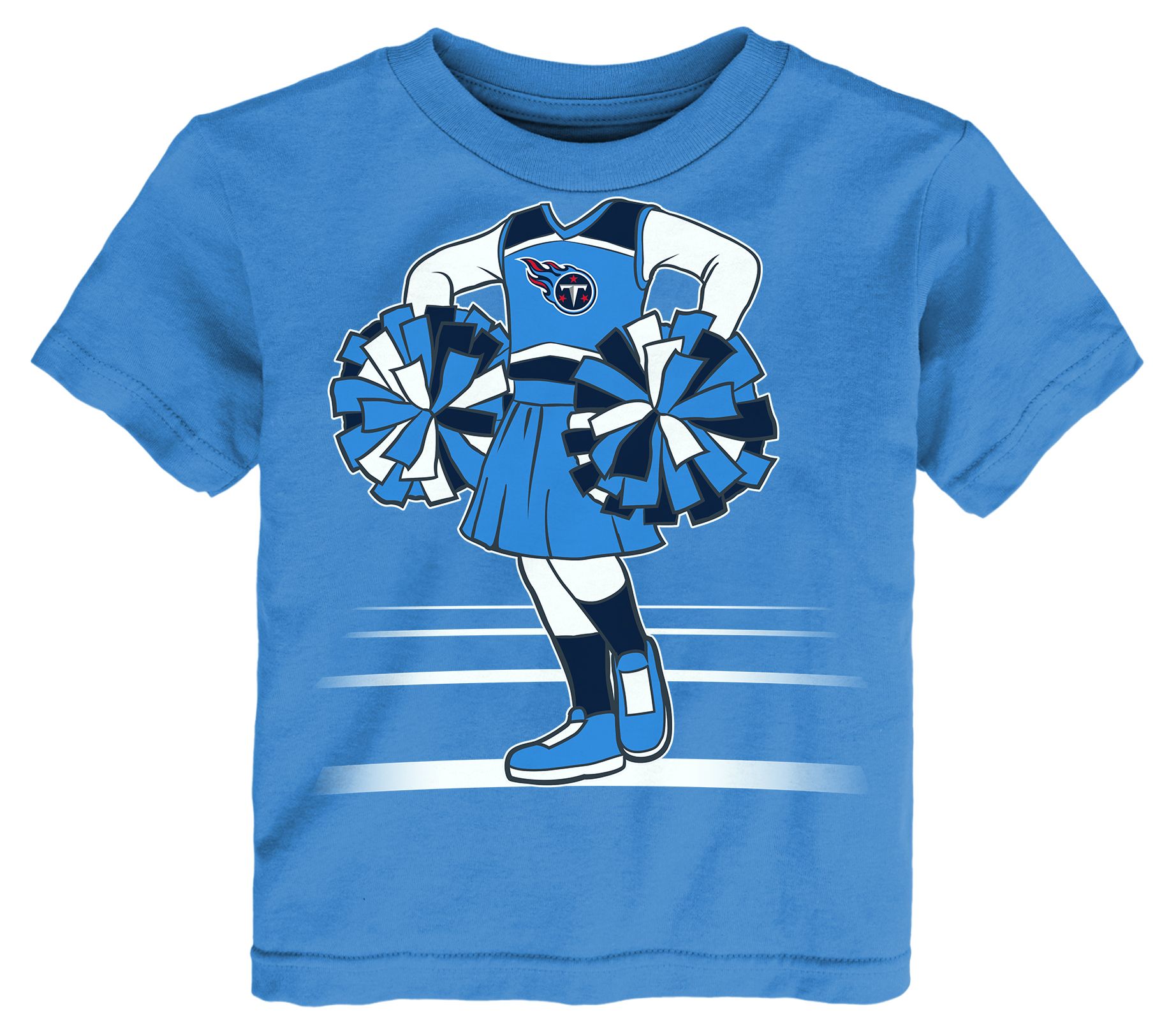 NFL Team Apparel Toddler Tennessee Titans Light Blue Game Girl T-Shirt