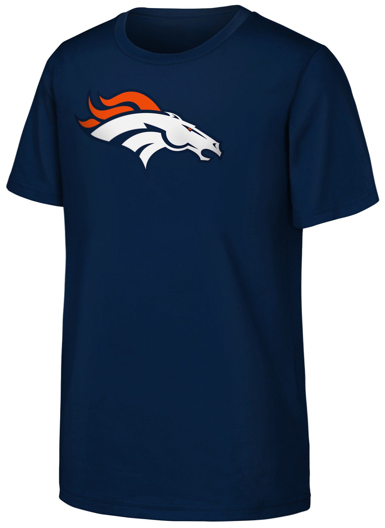 NFL Team Apparel Youth Denver Broncos Navy T-Shirt