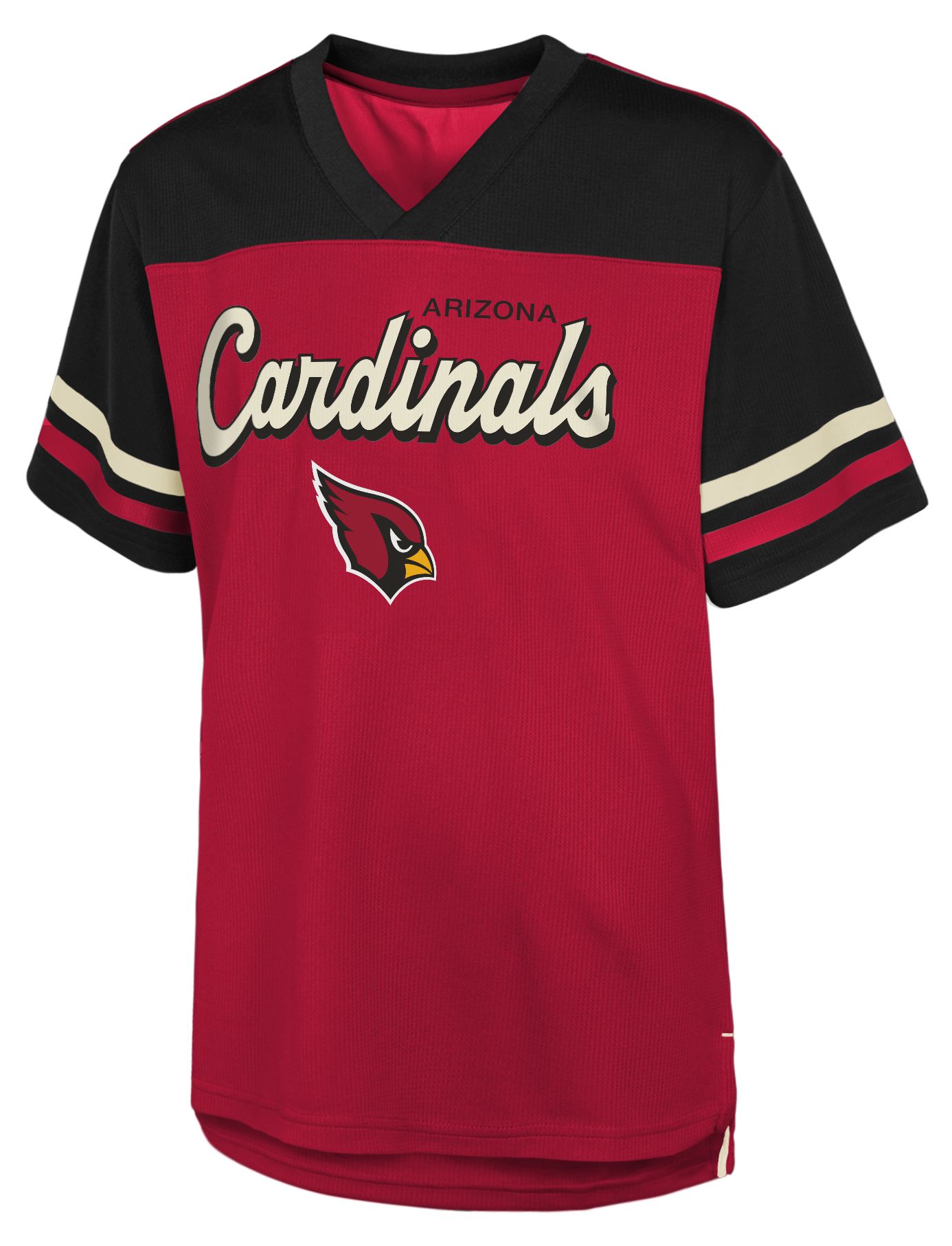 NFL Team Apparel Youth Arizona Cardinals Red Juniors Truest Fan Short Sleeve T-Shirt