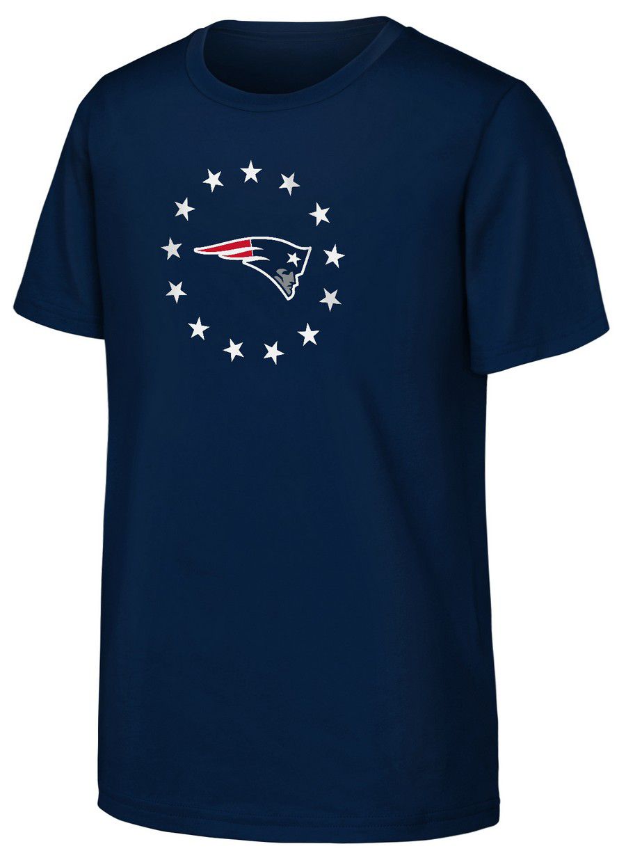 NFL Team Apparel Youth New England Patriots Navy Team Spirit T-Shirt