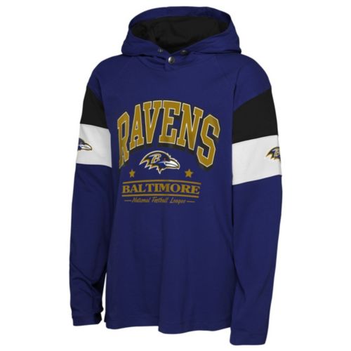 NFL Team Apparel Youth Baltimore Ravens Purple 'In The Zone' Long