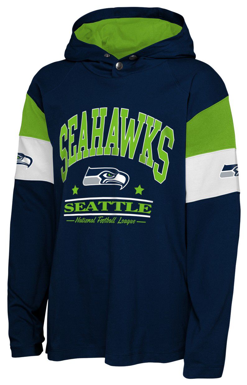 NFL Team Apparel Youth Seattle Seahawks Champs Throwback Long Sleeve Shirt