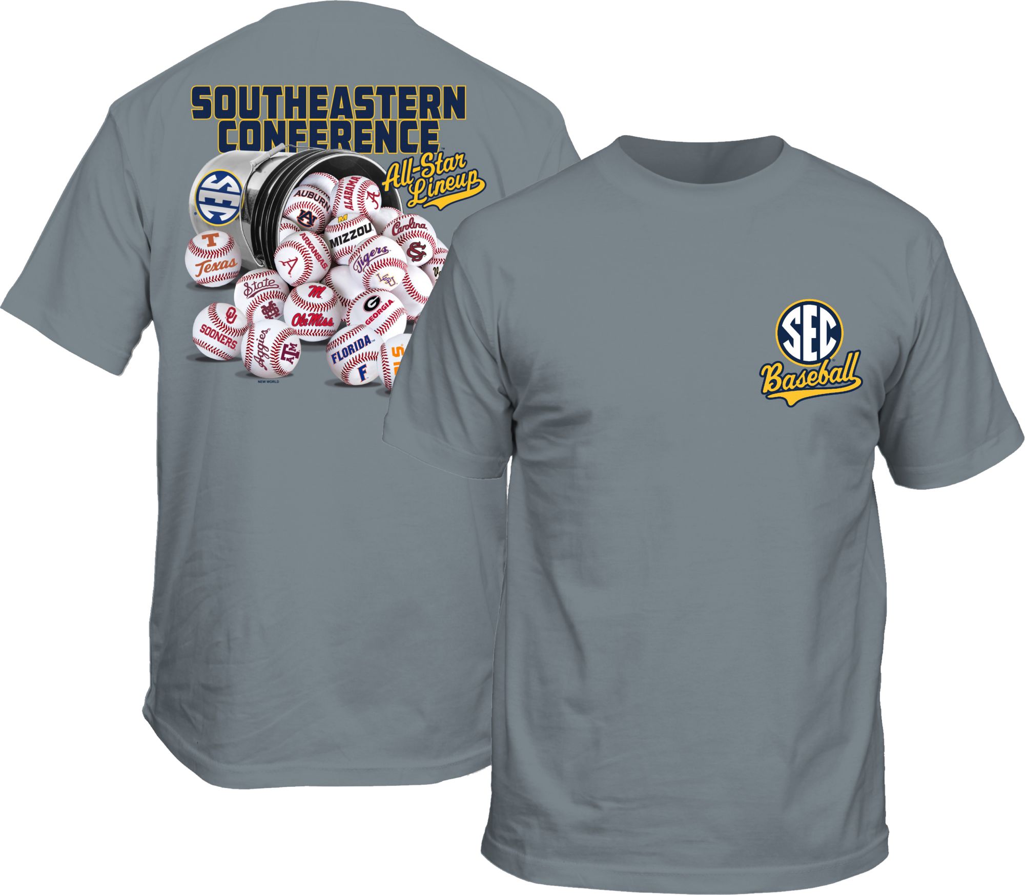 New World Graphics Men's SEC Granite Bucket T-Shirt