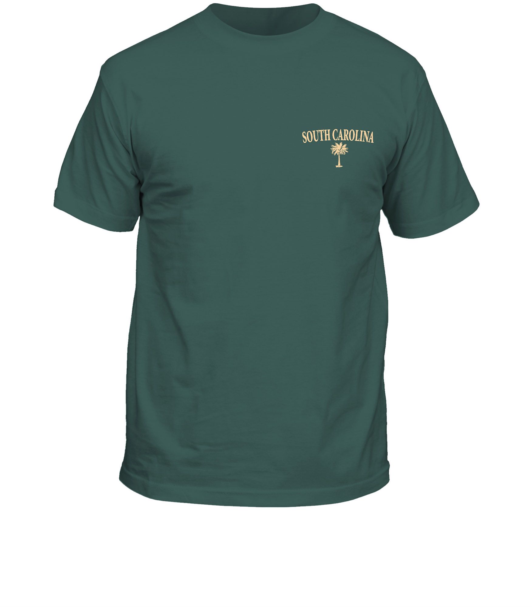 New World Graphics Men's South Carolina Green Palmetto T-Shirt