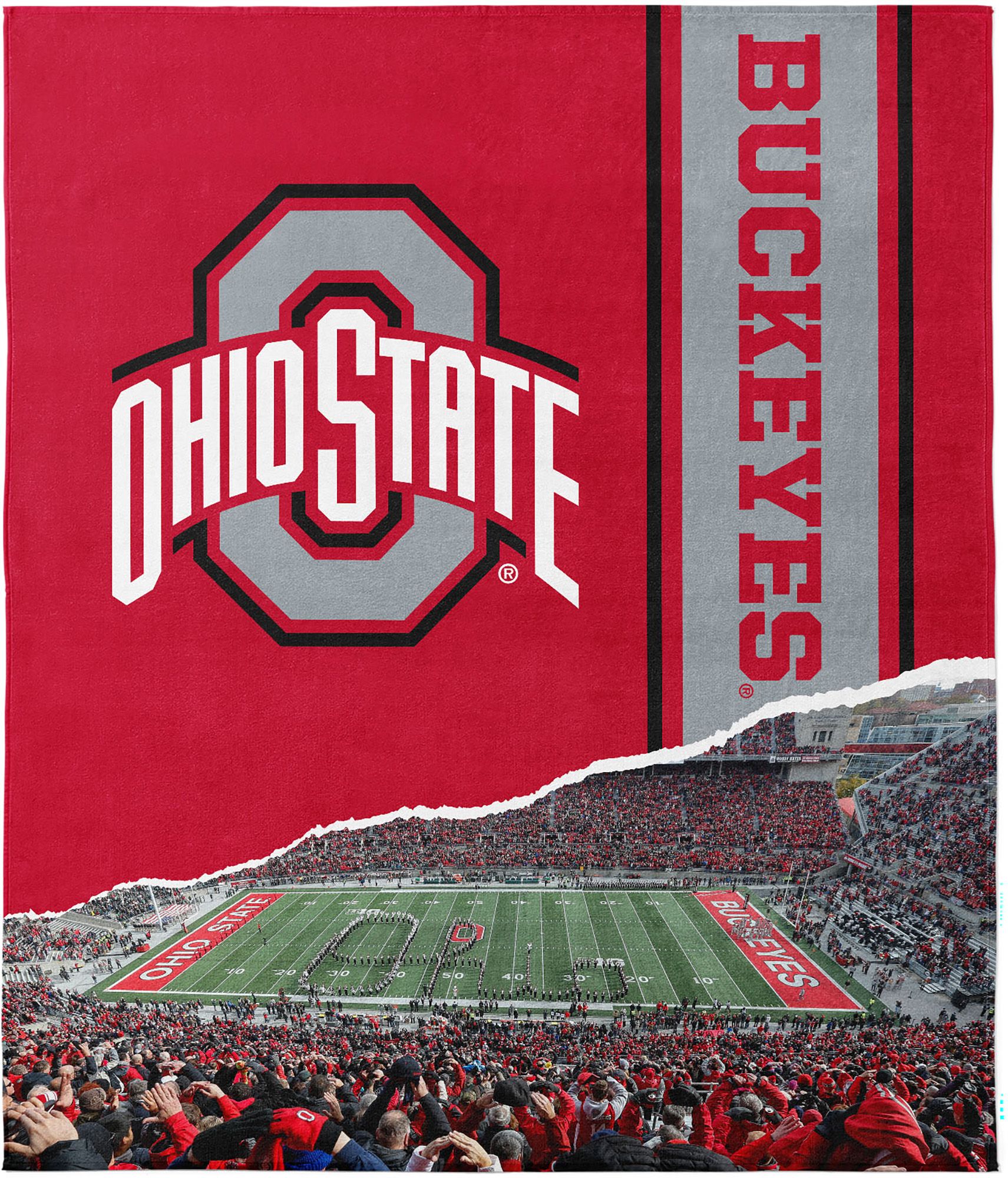 Northwest Ohio State Buckeyes Fanatic Microfiber Beach Towel