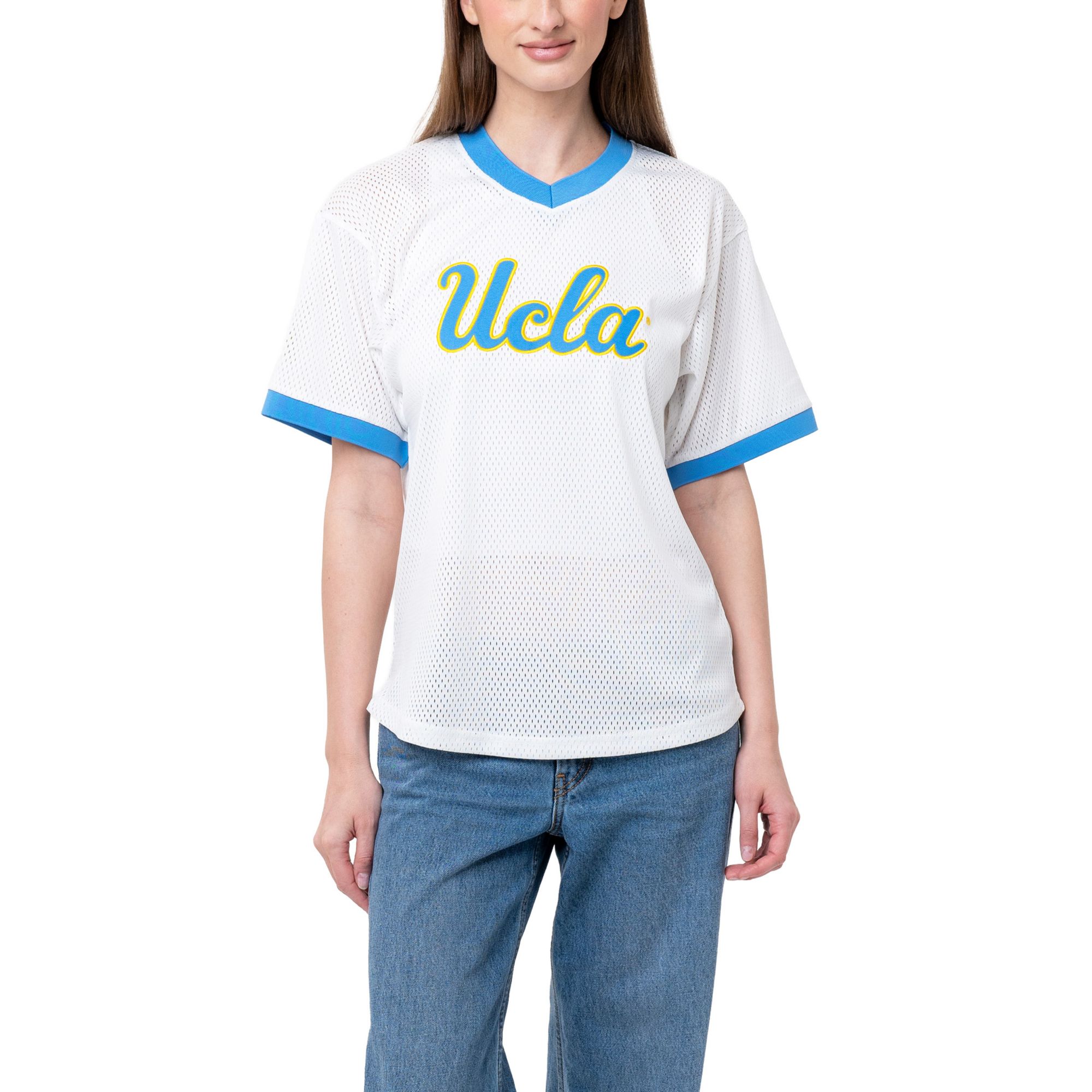 Established & Co Women's UCLA Bruins Light White Pullover Jersey