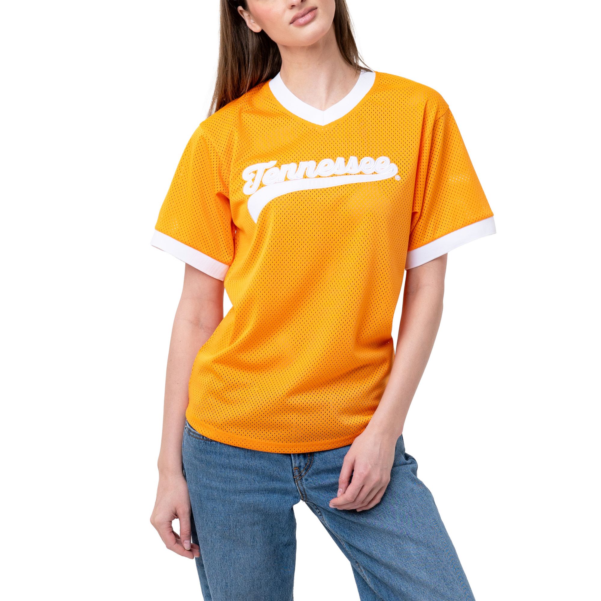 Established & Co Women's Tennessee Volunteers Orange Pullover Jersey