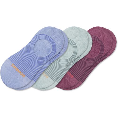Bombas Adult Feedstripe Cushioned No Show Socks - 3 Pack