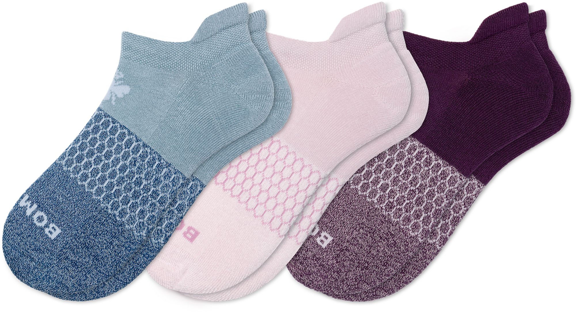 Bombas Adult Solid Ankle Socks - 3 Pack