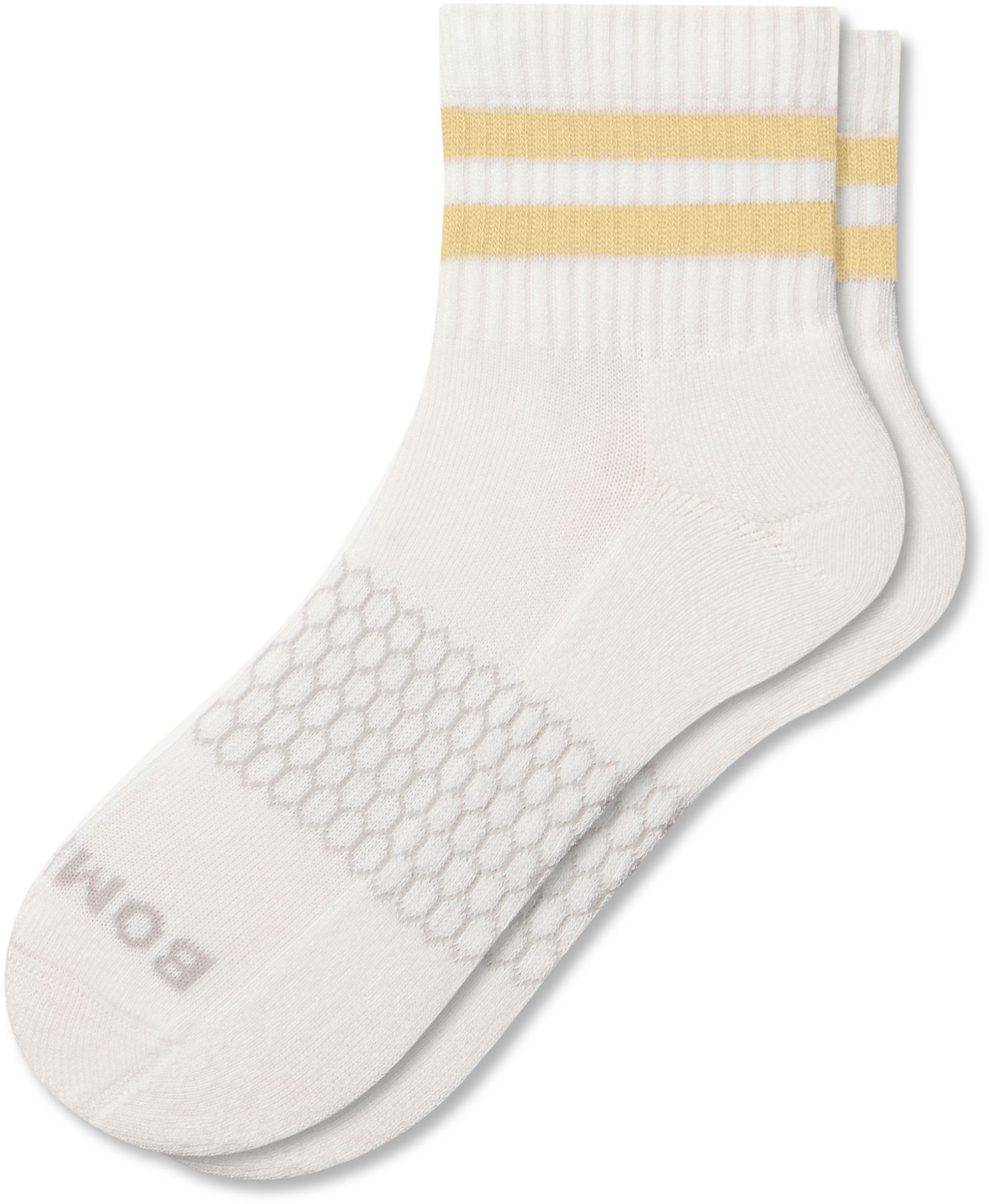 Bombas Vintage Stripe Quarter Sock - 1 Pack - Yellow