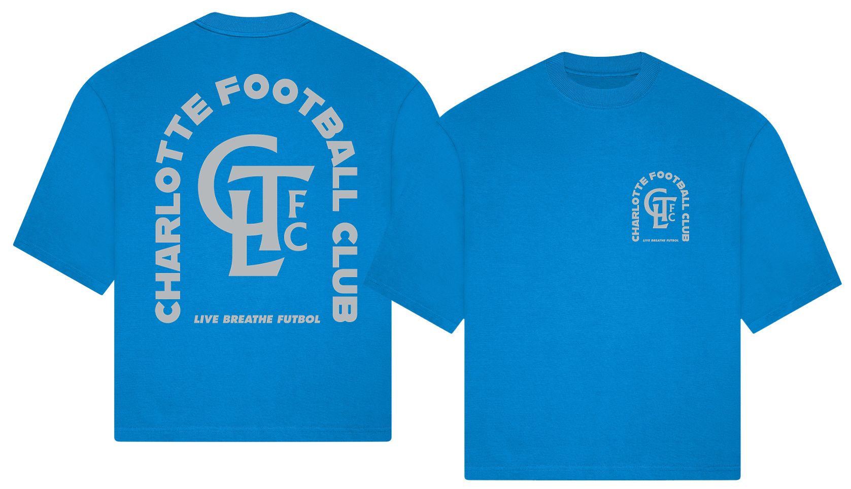 Live Breathe Futbol Adult Charlotte FC Light Blue 2026 Tunnel Home T-Shirt