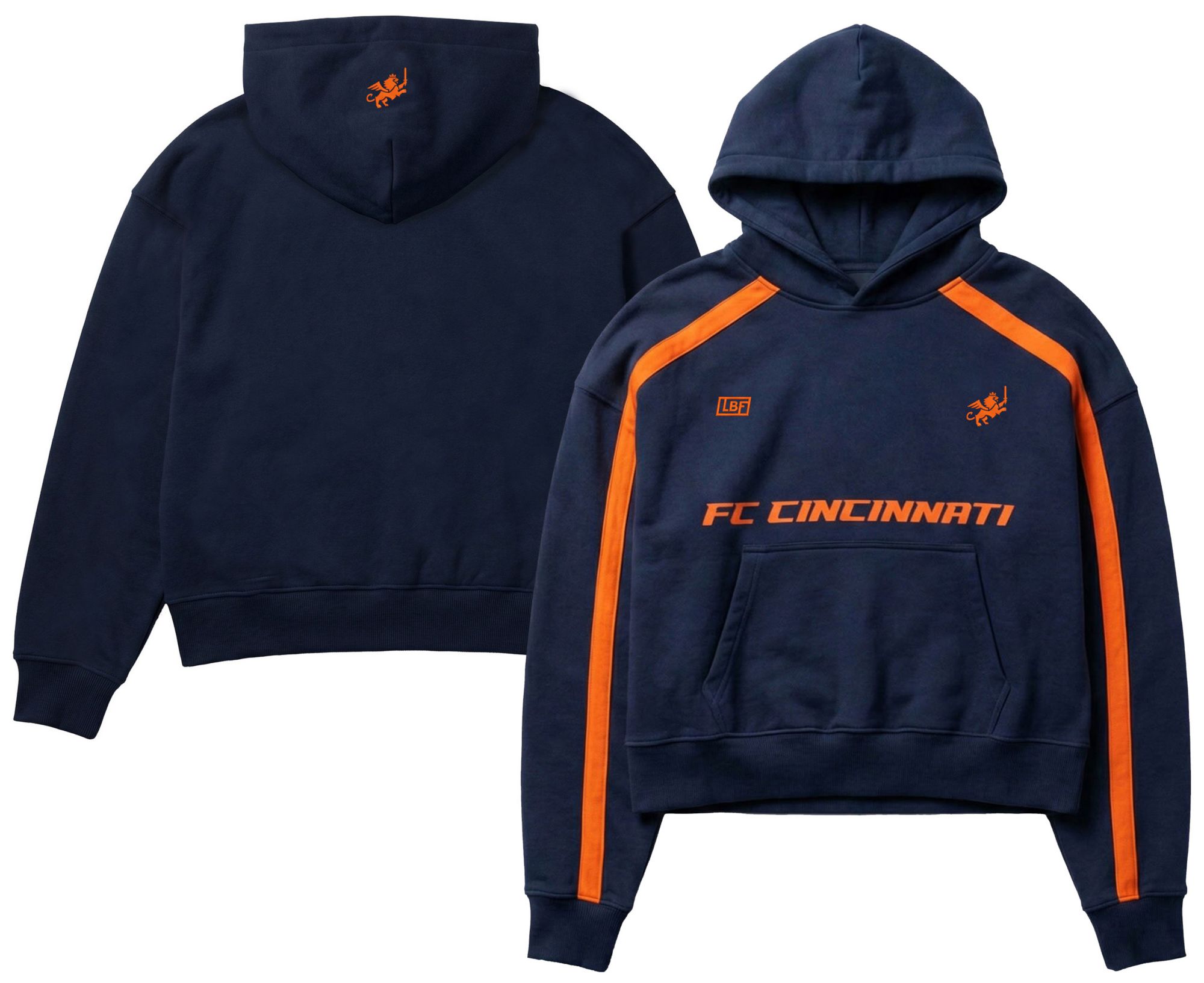 Live Breathe Futbol Adult FC Cincinnati Navy 2026 Home Rossi Fleece Pullover Hoodie
