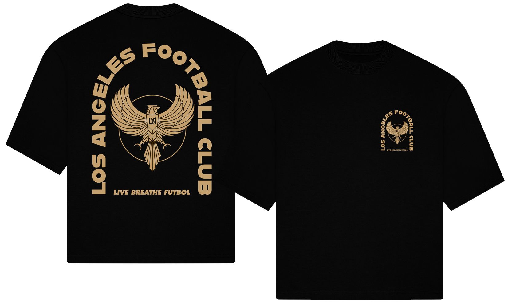 Live Breathe Futbol Adult Los Angeles FC Black 2026 Tunnel Home T-Shirt