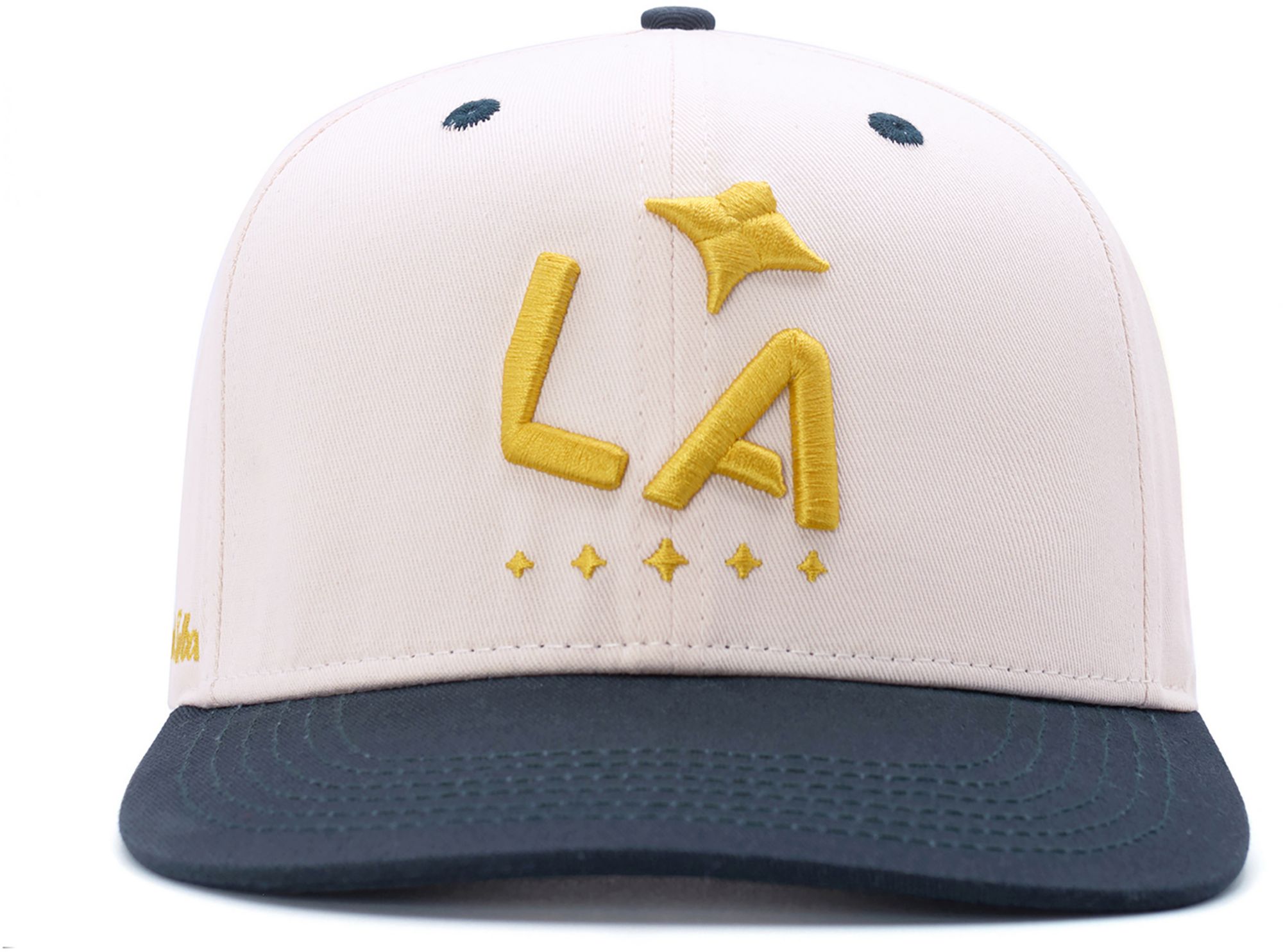 Live Breathe Futbol Adult Los Angeles Galaxy Off White Snapback Adjustable Hat