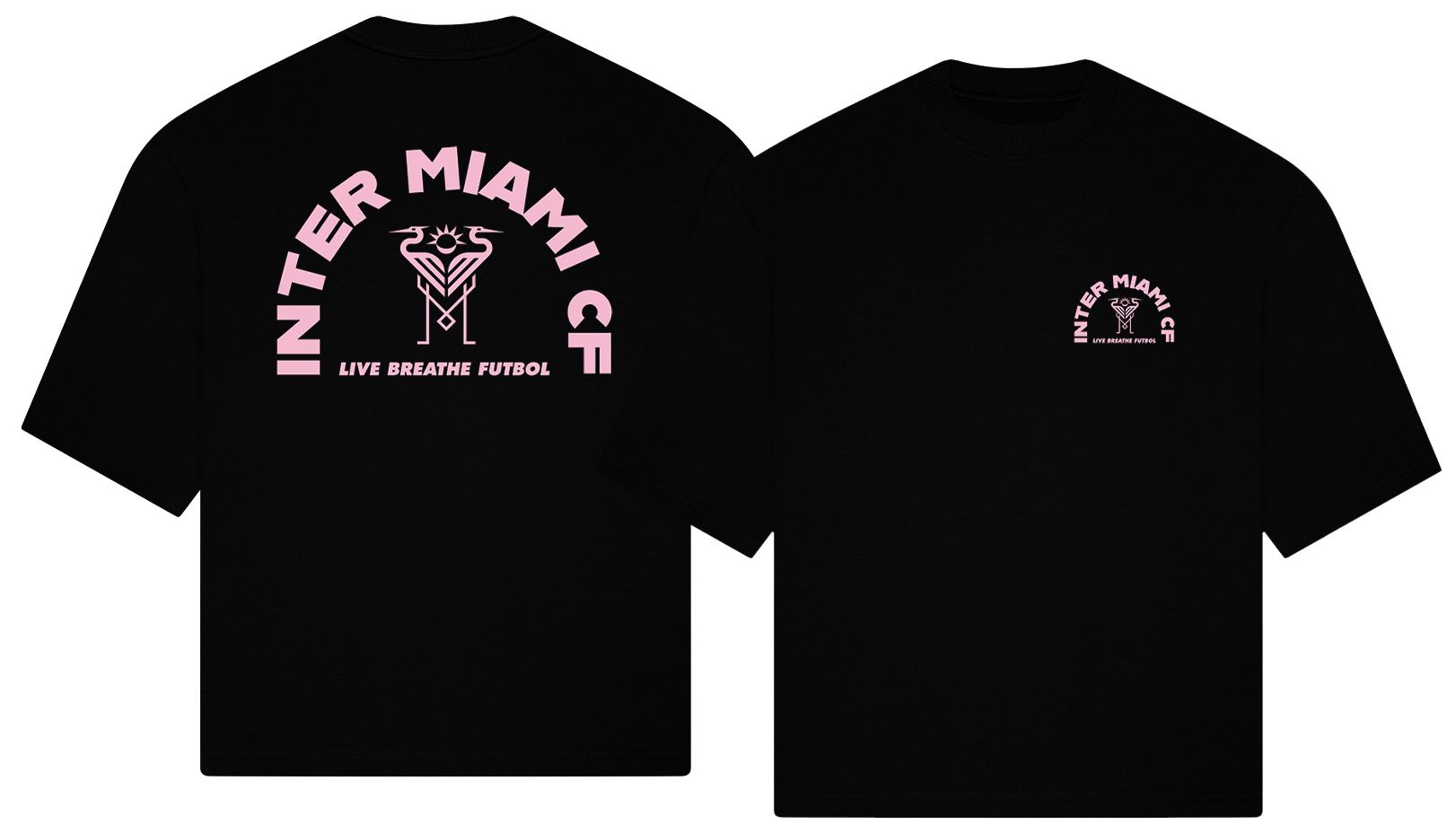 Live Breathe Futbol Adult Inter Miami CF Black 2026 Tunnel Home T-Shirt