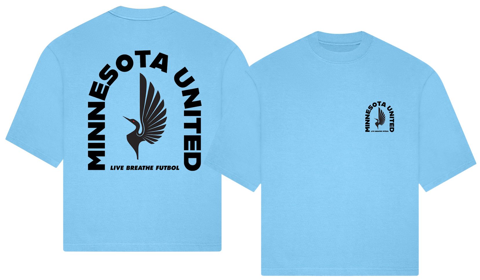 Live Breathe Futbol Adult Minnesota United FC Light Blue 2026 Tunnel Home T-Shirt