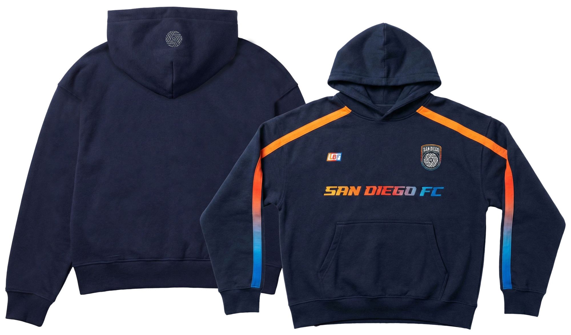 Live Breathe Futbol Adult Orlando Pride Navy 2026 Home Rossi Fleece Pullover Hoodie