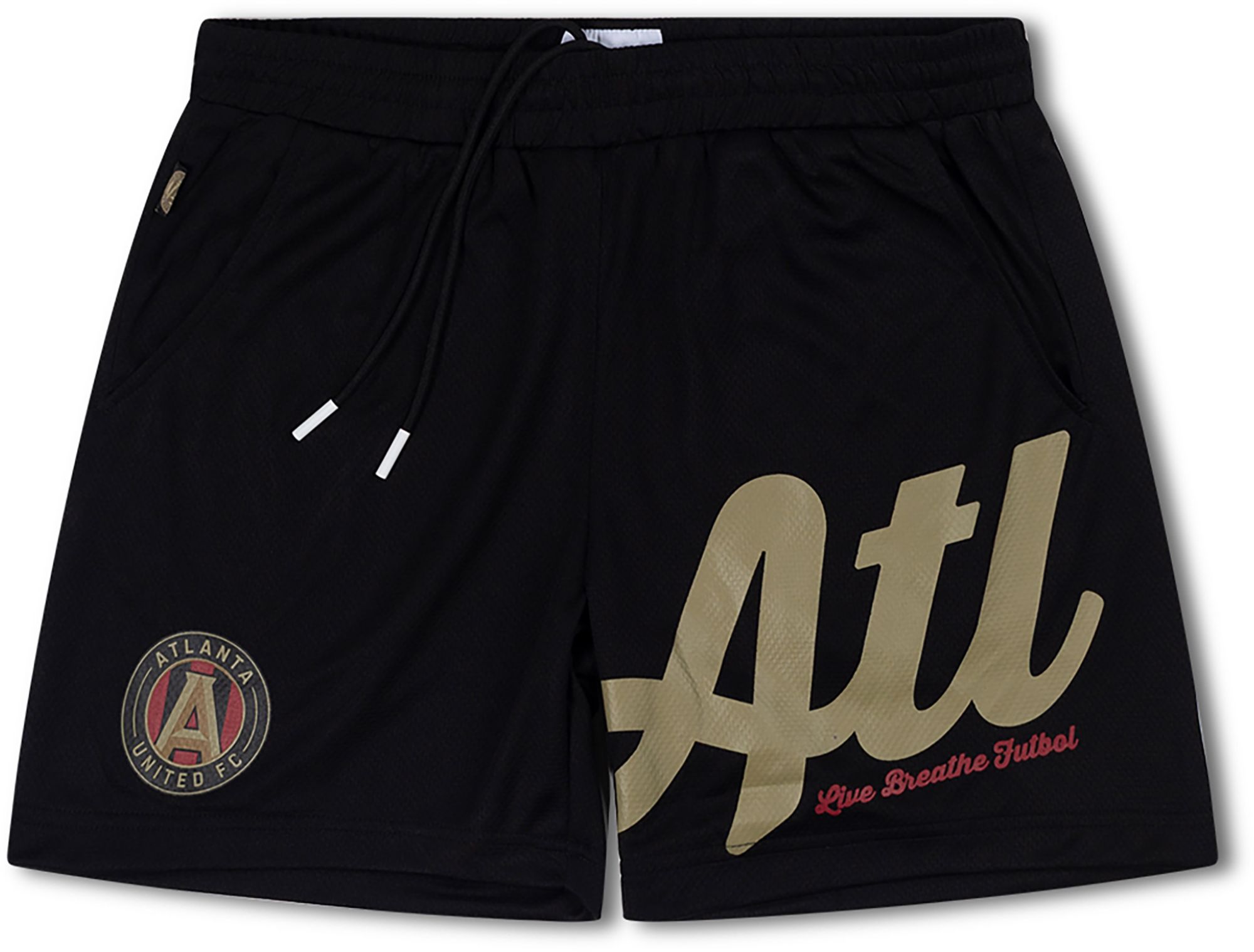 Live Breathe Futbol Men's Atlanta United Black Script T-Shirt