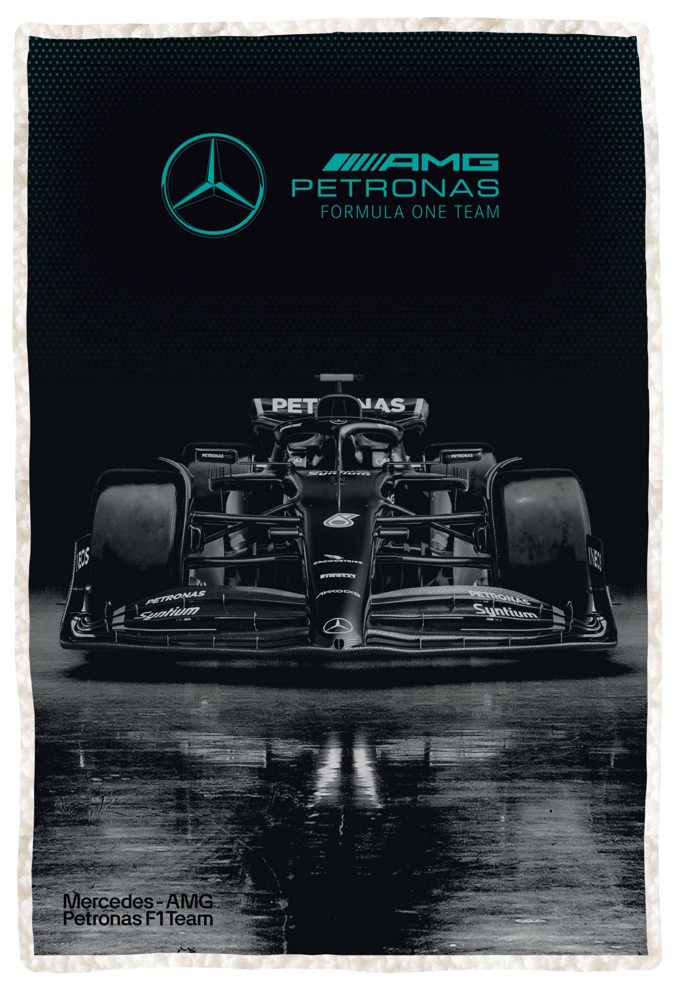 Character World F1 Mercedes Fleece Blanket