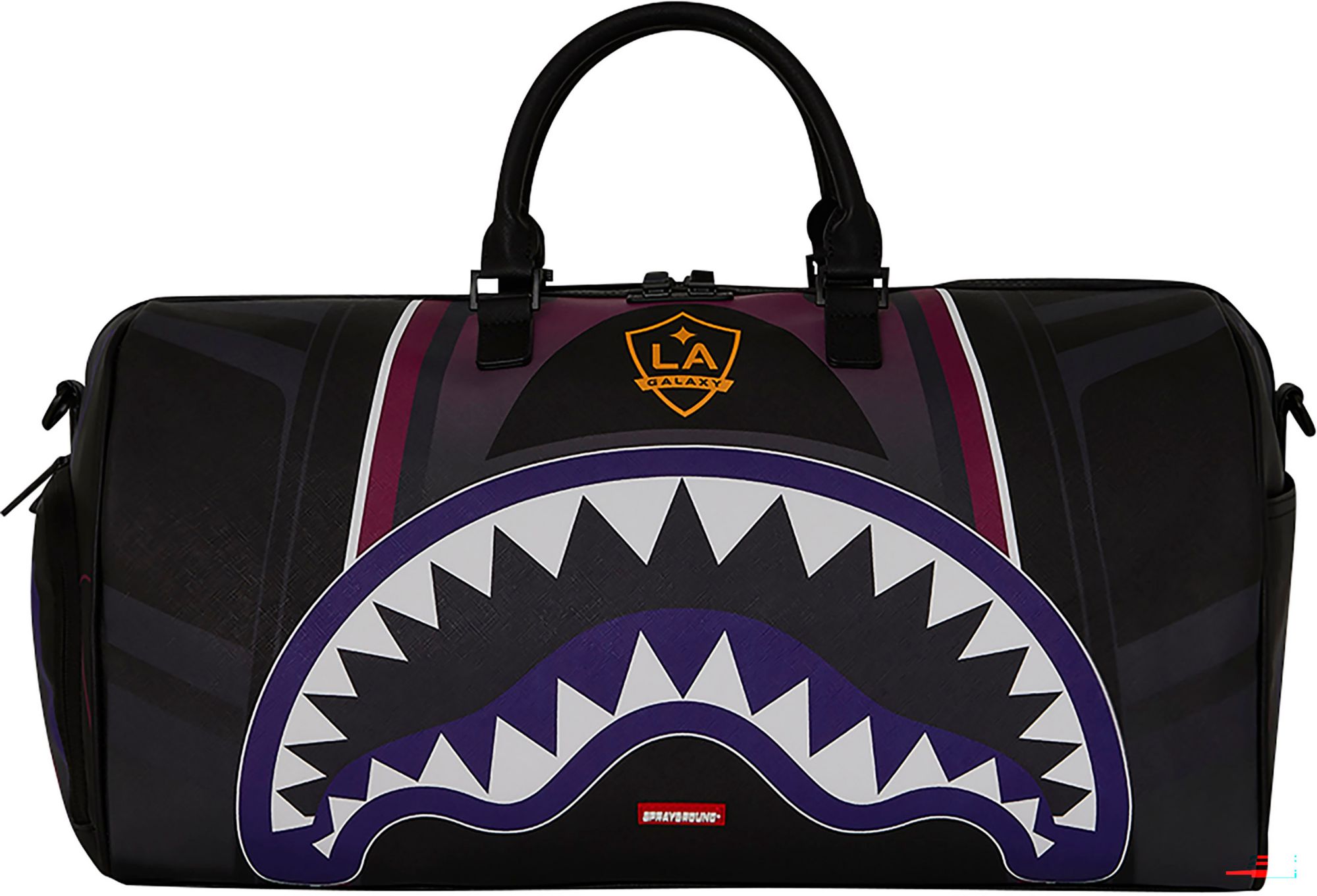 Sprayground LA Galaxy Stripe Shark Duffle Bag