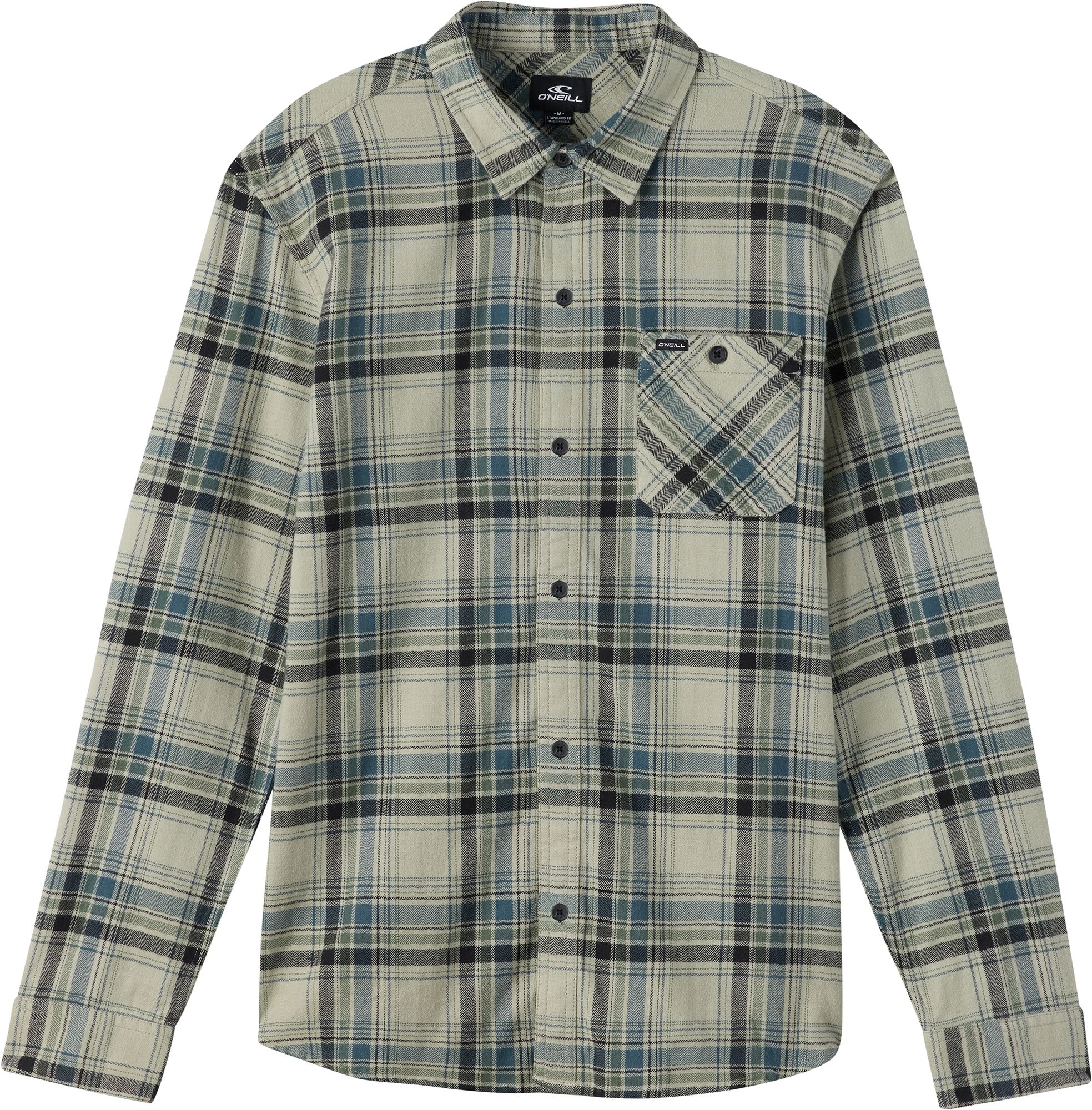 O'Neill Boys' Redmond Plaid Flannel Long Sleeve Shirt