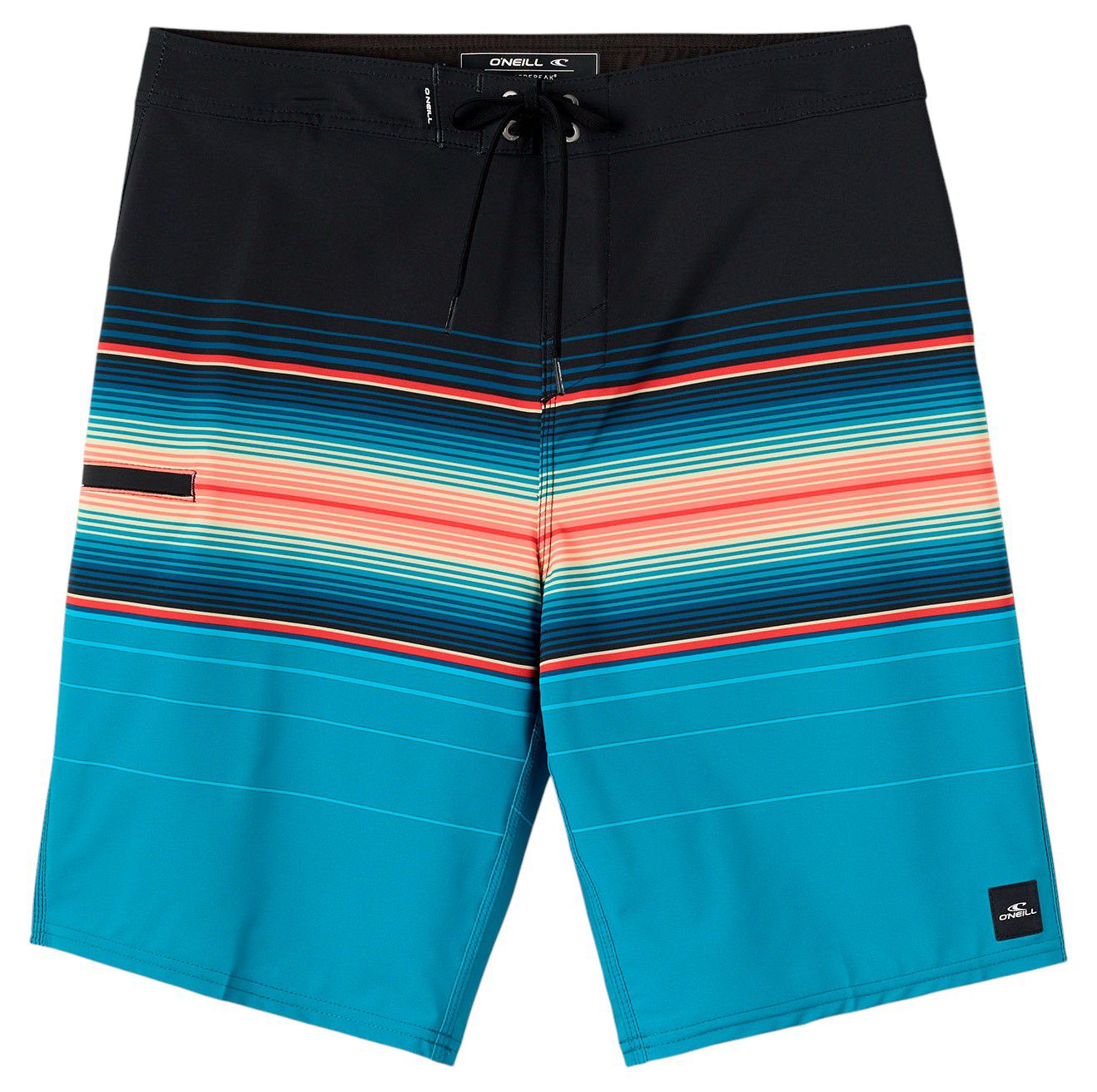 O'Neill Boys' Hyperfreak Heat Stripe 17" Board Shorts