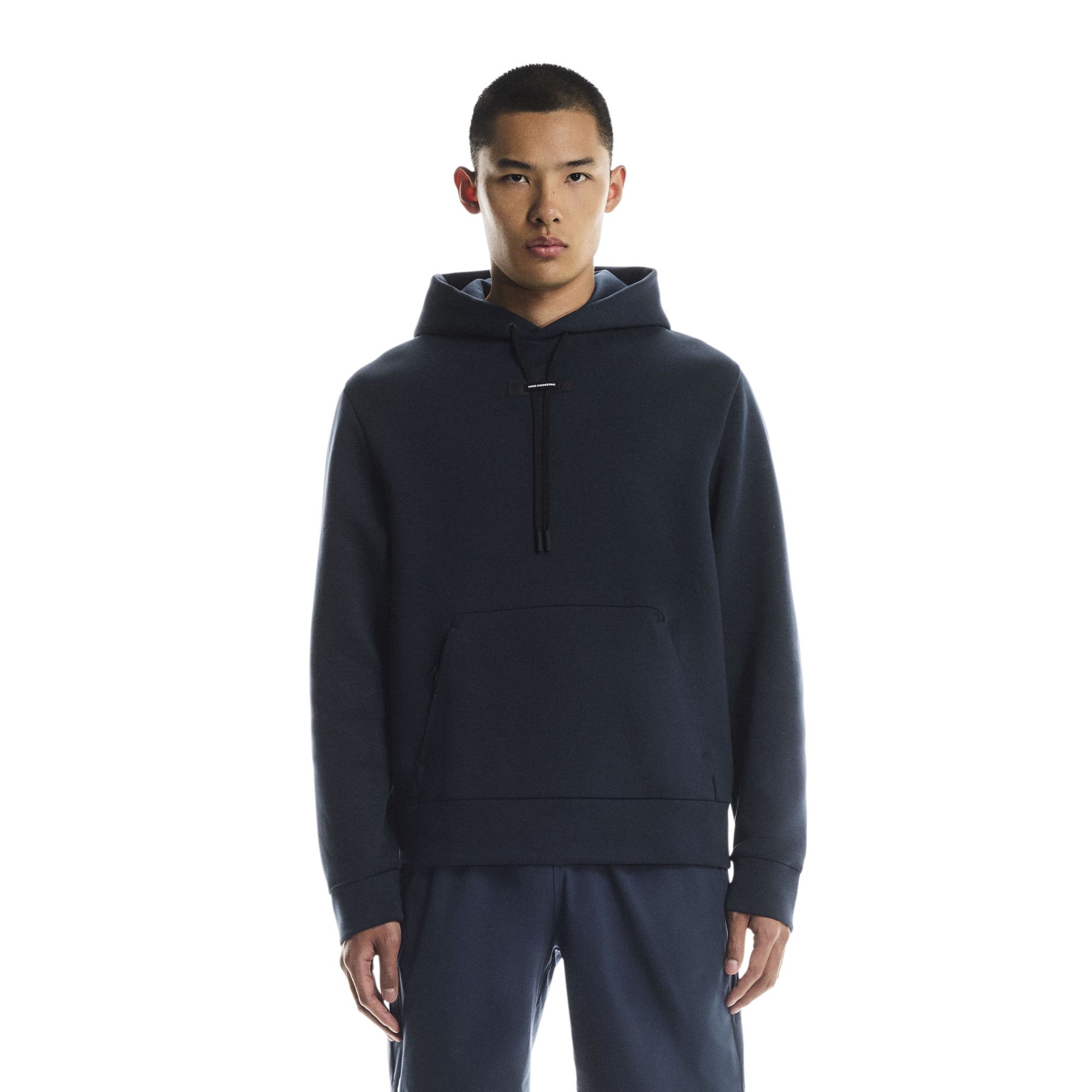 On Men's Focus Tech Hoodie Navy thumbnail