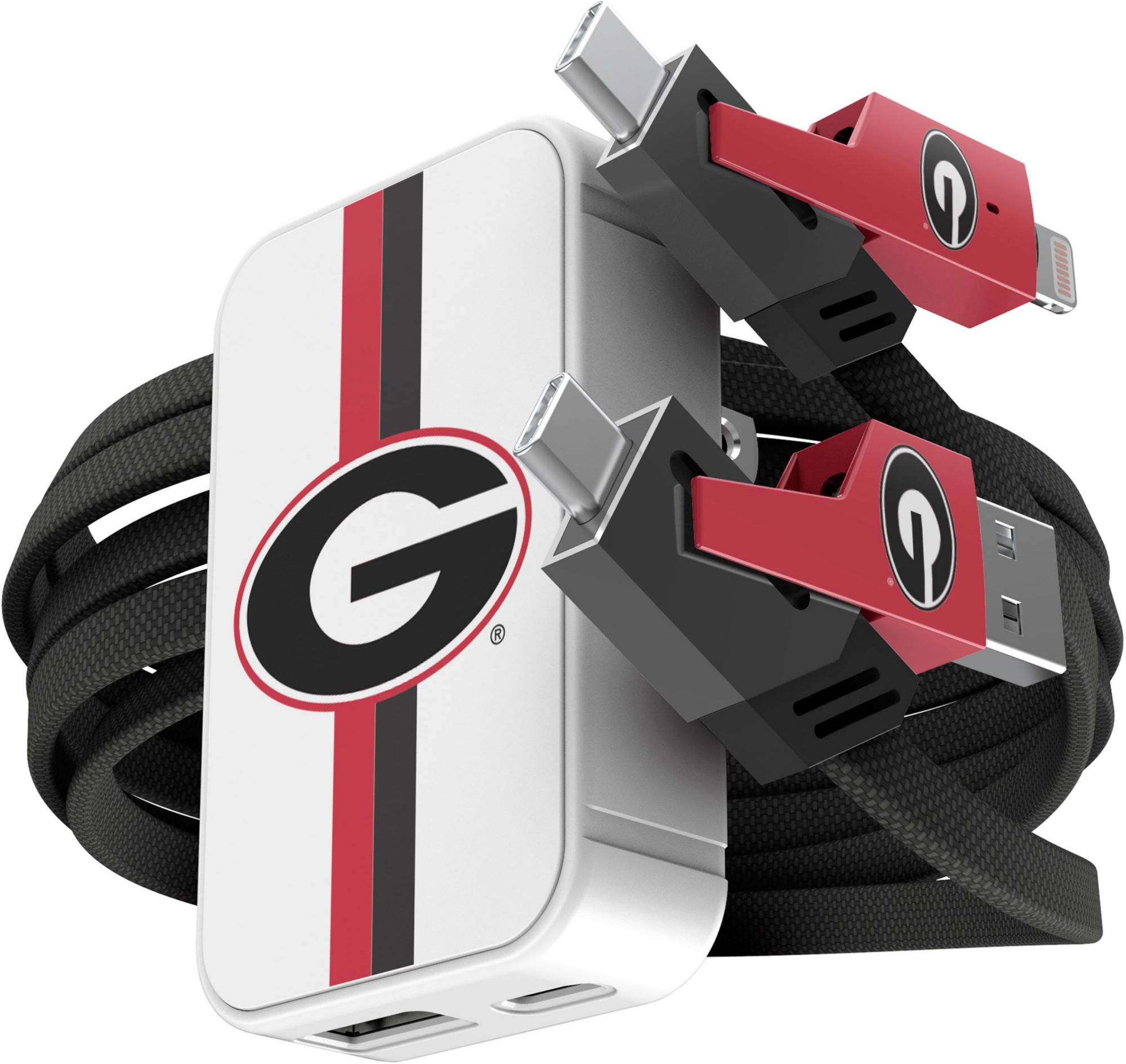 SOAR Georgia Bulldogs Slim Wireless Charger &amp; 4-in-1 Cable Pack