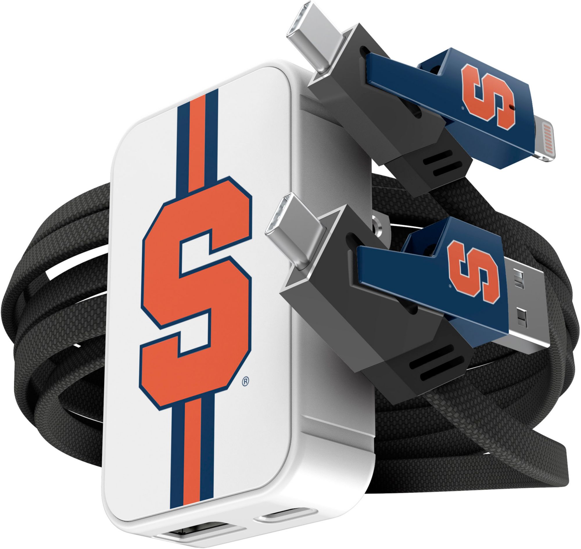 SOAR Syracuse Orange Slim Wireless Charger &amp; 4-in-1 Cable Pack