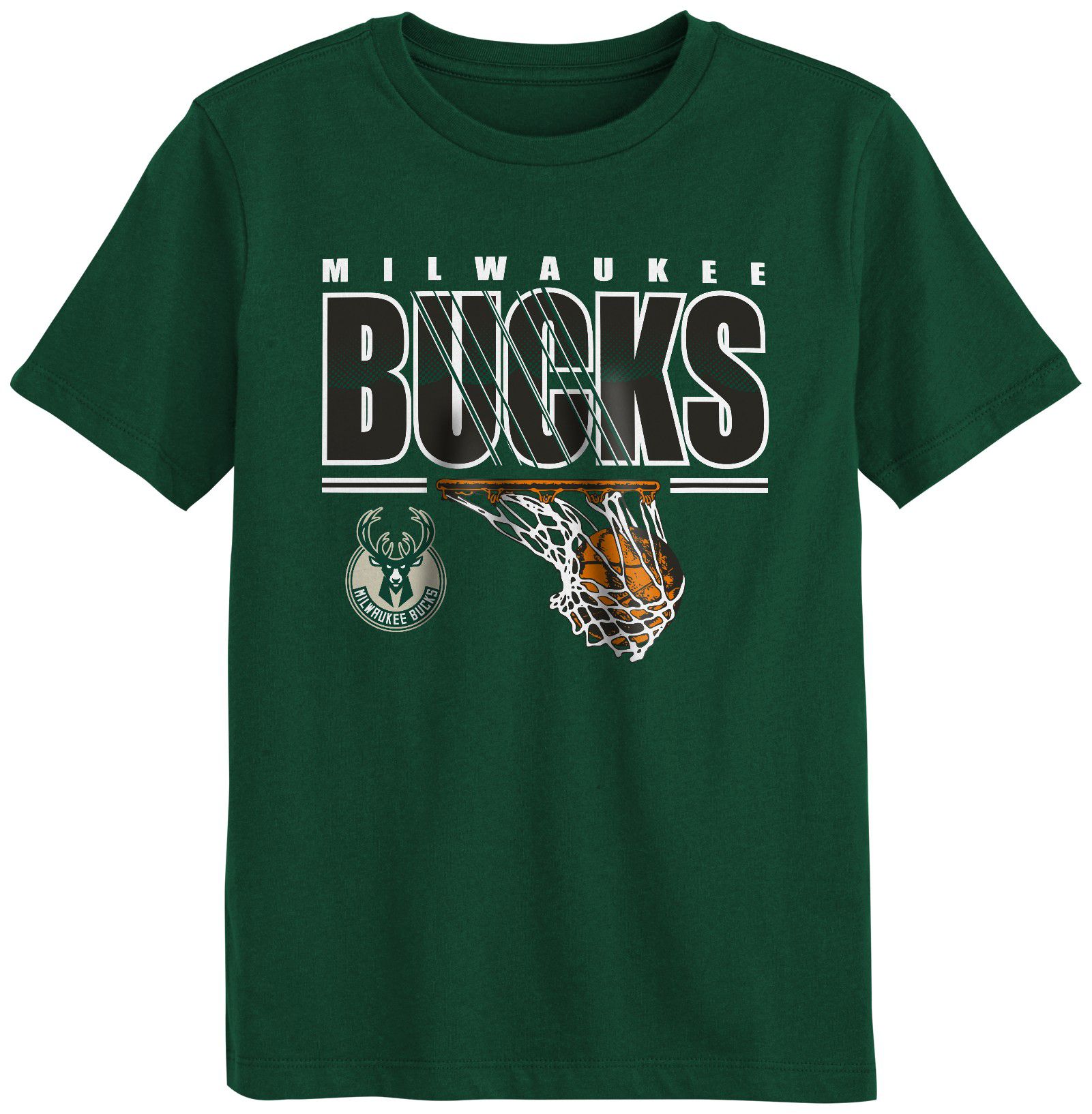 NBA Boys' Milwaukee Bucks Green Hoop Dreams Short Sleeve T-Shirt