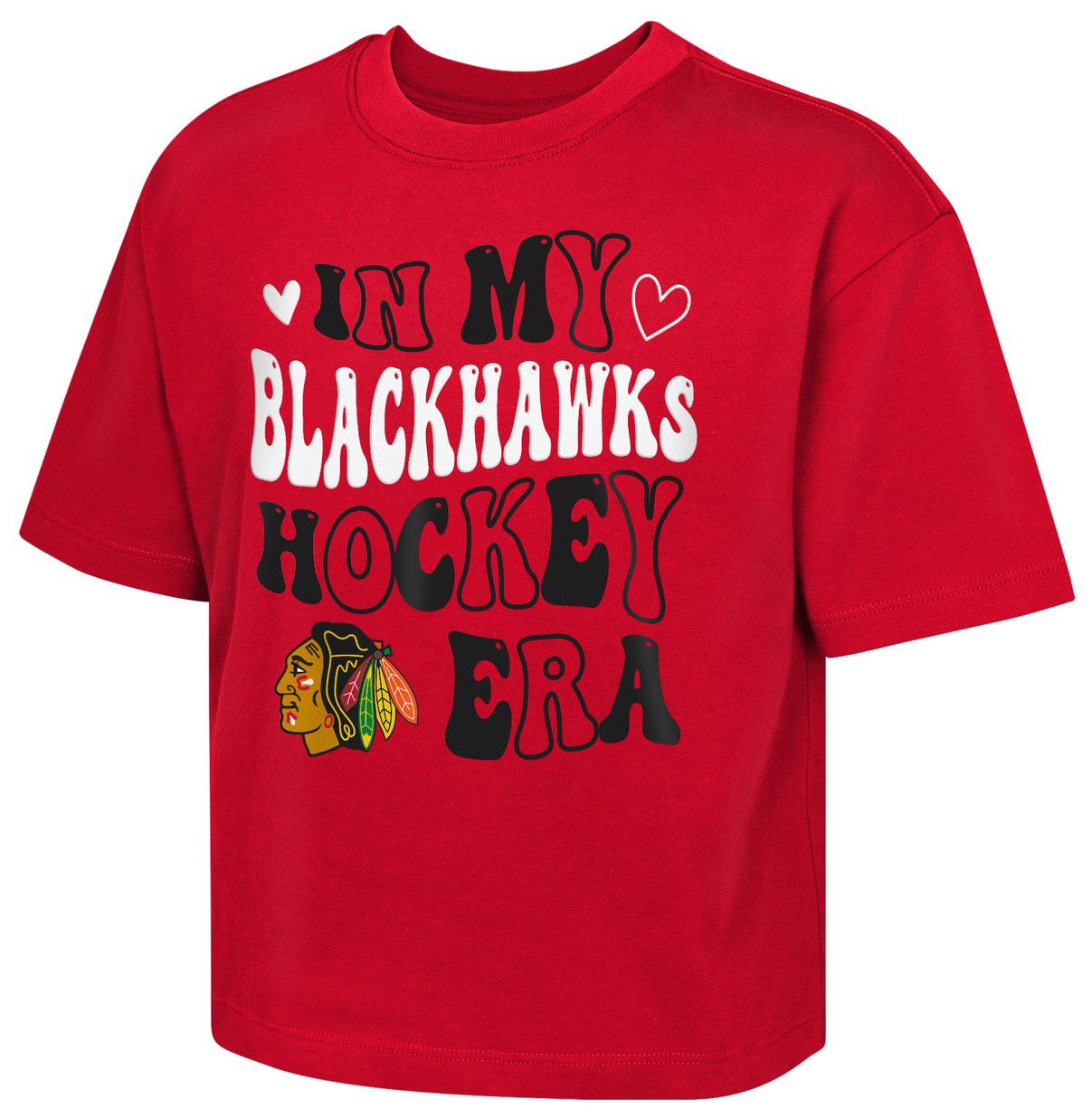 NHL Girls' Chicago Blackhawks Red 'My Era' T-Shirt