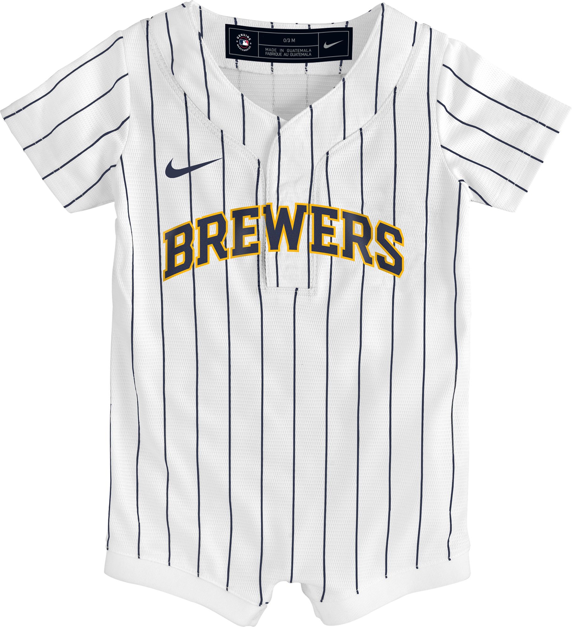 MLB Team Apparel Newborn Milwaukee Brewers Alternate Replica Romper