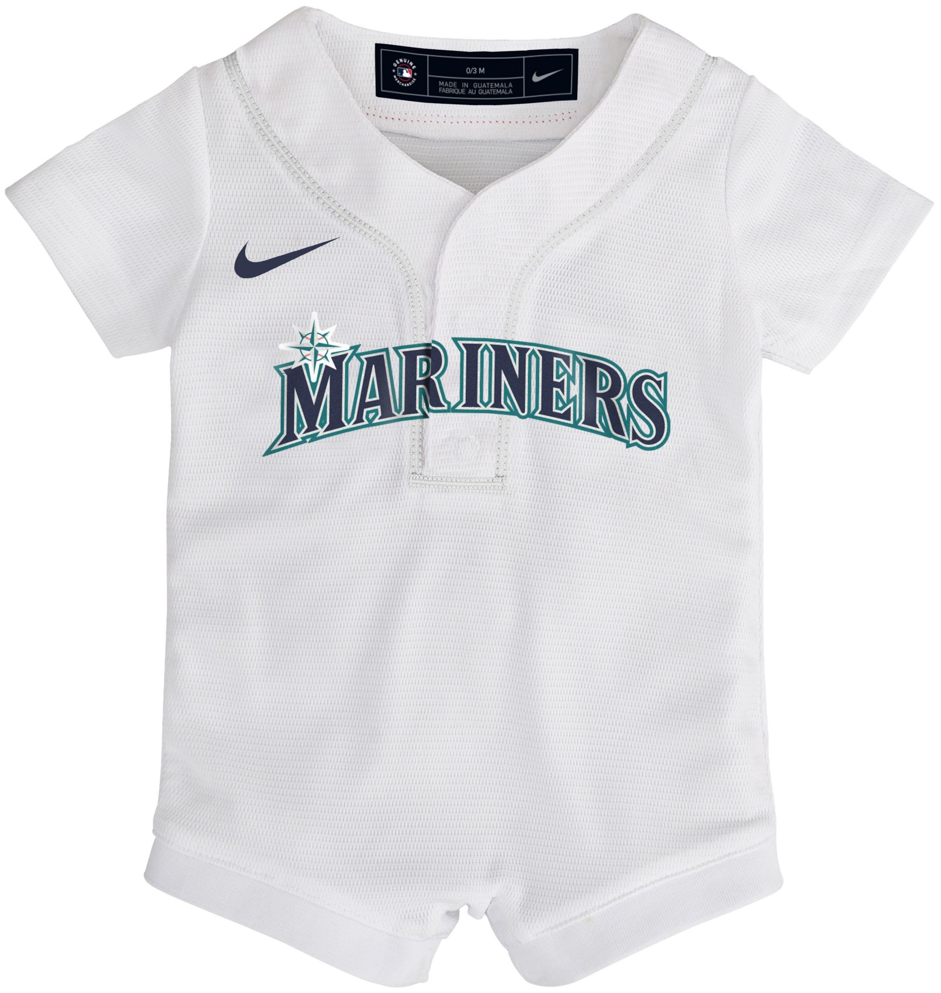 MLB Team Apparel Newborn Seattle Mariners Home Replica Romper