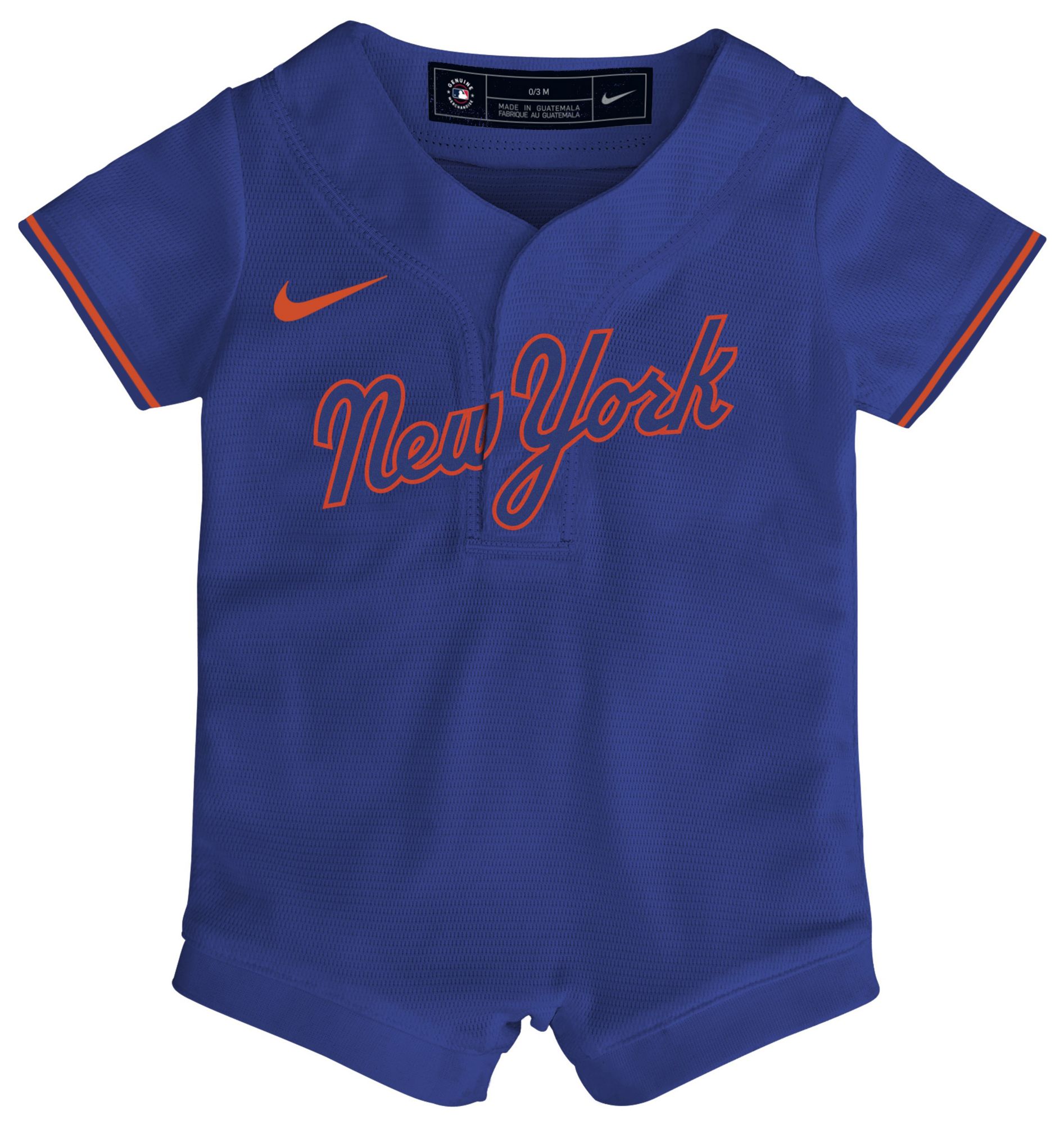 MLB Team Apparel Newborn New York Mets Alternate Replica Romper