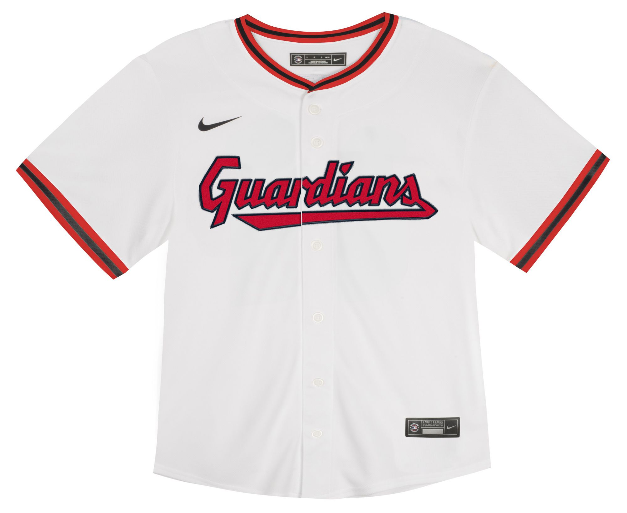 Outerstuff Toddler Cleveland Guardians White Blank Home Game Jersey
