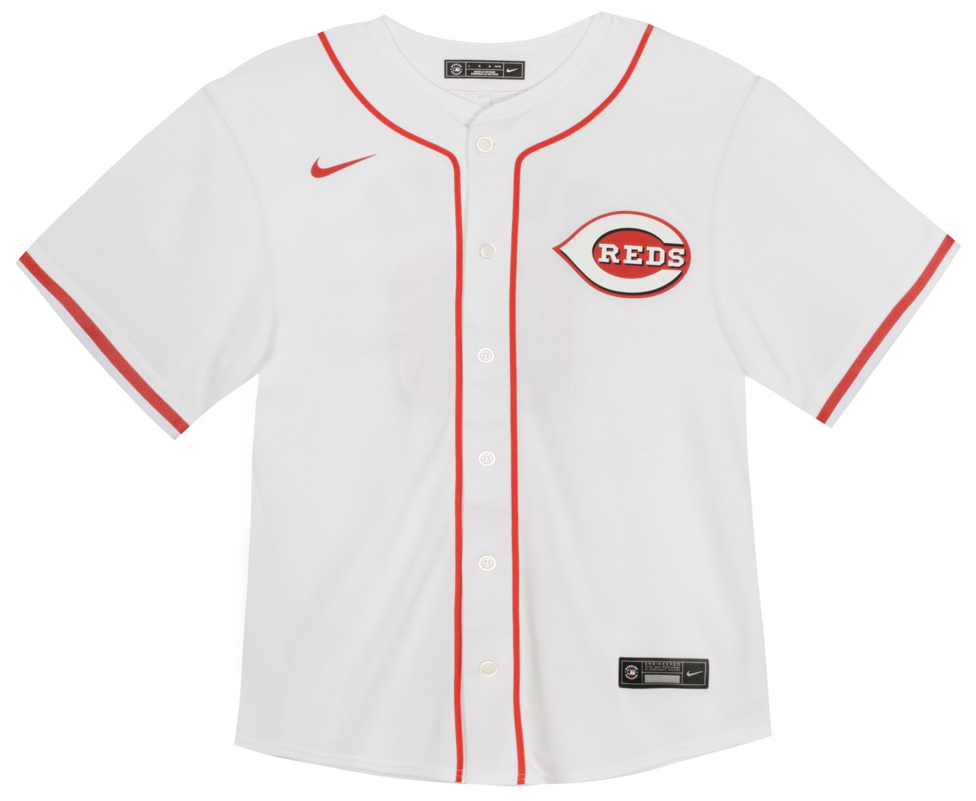 Outerstuff Toddler Cincinnati Reds White Blank Home Game Jersey
