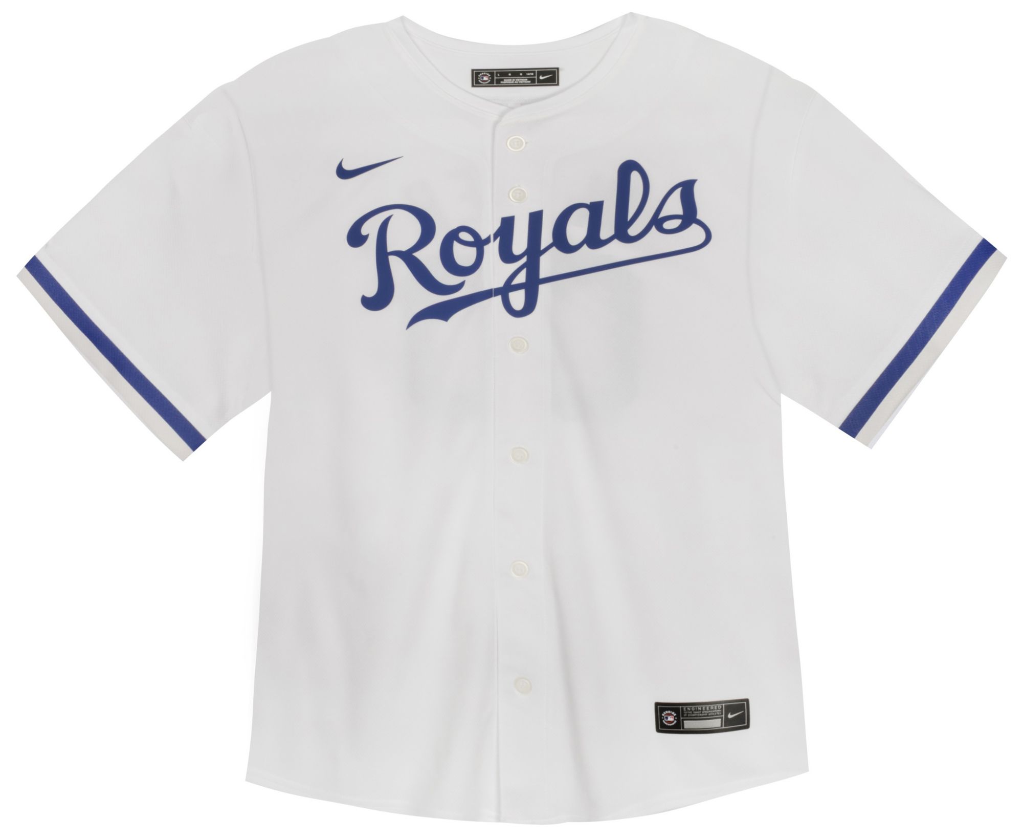 Outerstuff Toddler Kansas City Royals White Blank Home Game Jersey
