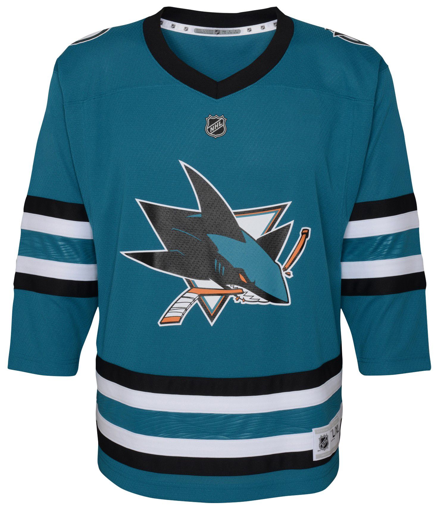 NHL Toddler San Jose Sharks Blank Teal Home Replica Jersey