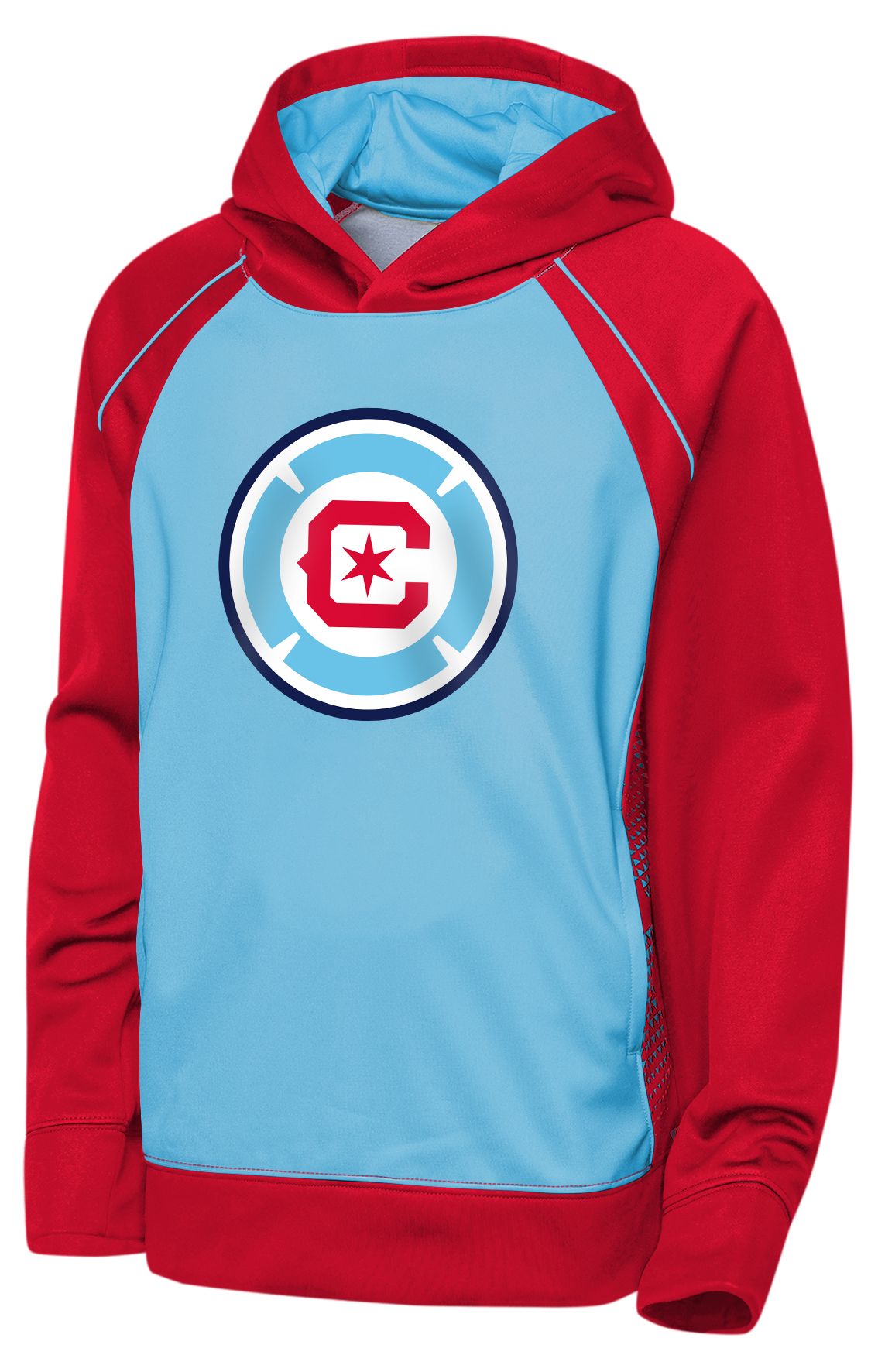 MLS Youth Chicago Fire Red Fierce Striker Fleece Pullover Hoodie