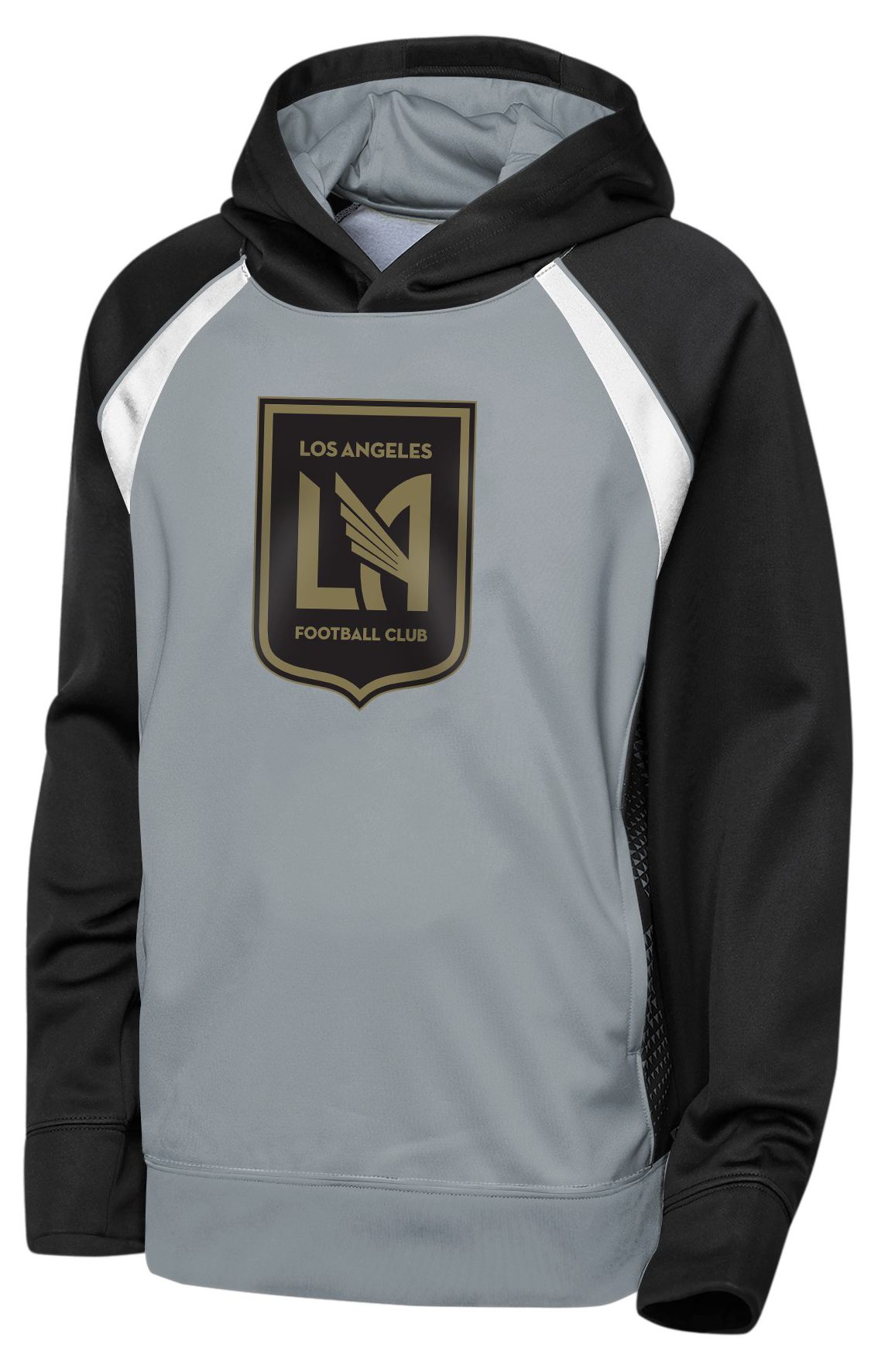 MLS Youth Los Angeles FC Grey Fierce Striker Fleece Pullover Hoodie