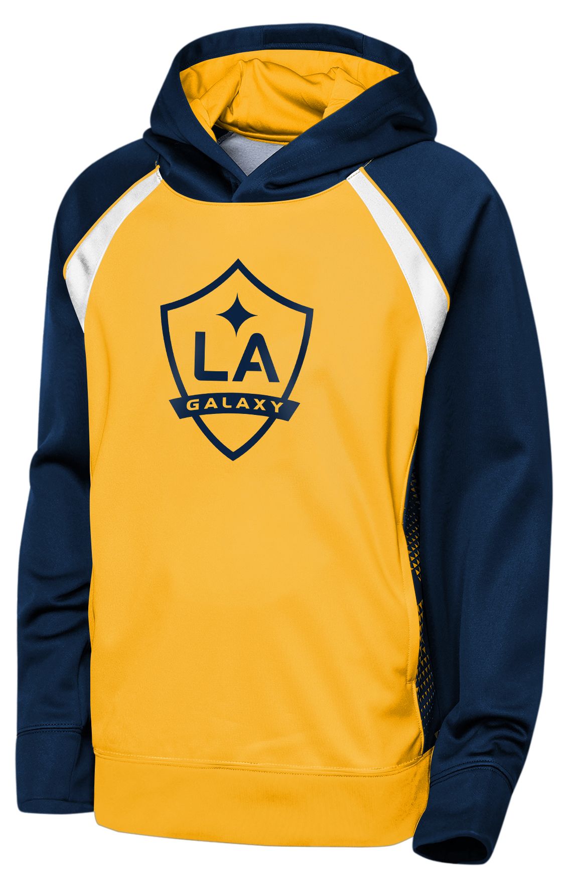 MLS Youth Los Angeles Galaxy Gold Fierce Striker Fleece Pullover Hoodie
