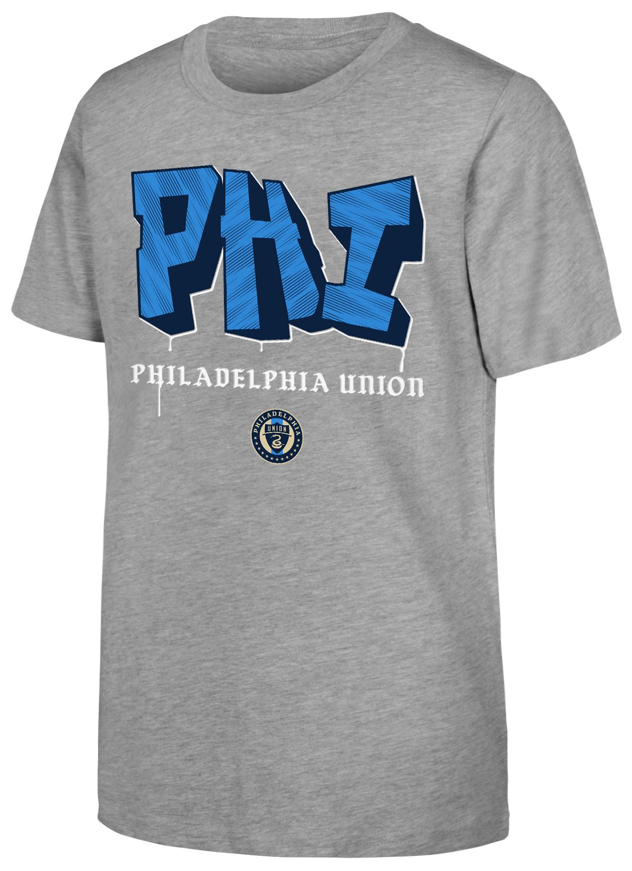 MLS Youth Philadelphia Union Heather Grey Blockbuster T-Shirt
