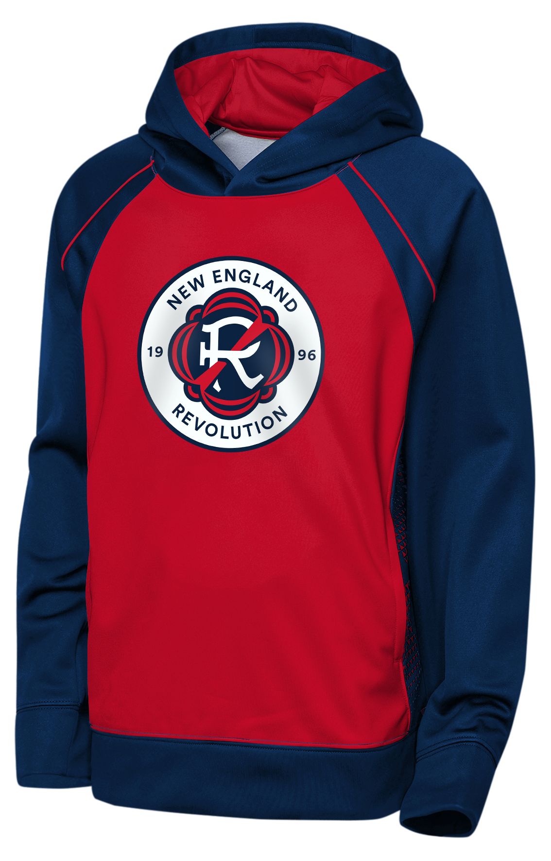 MLS Youth New England Revolution Navy Fierce Striker Fleece Pullover Hoodie