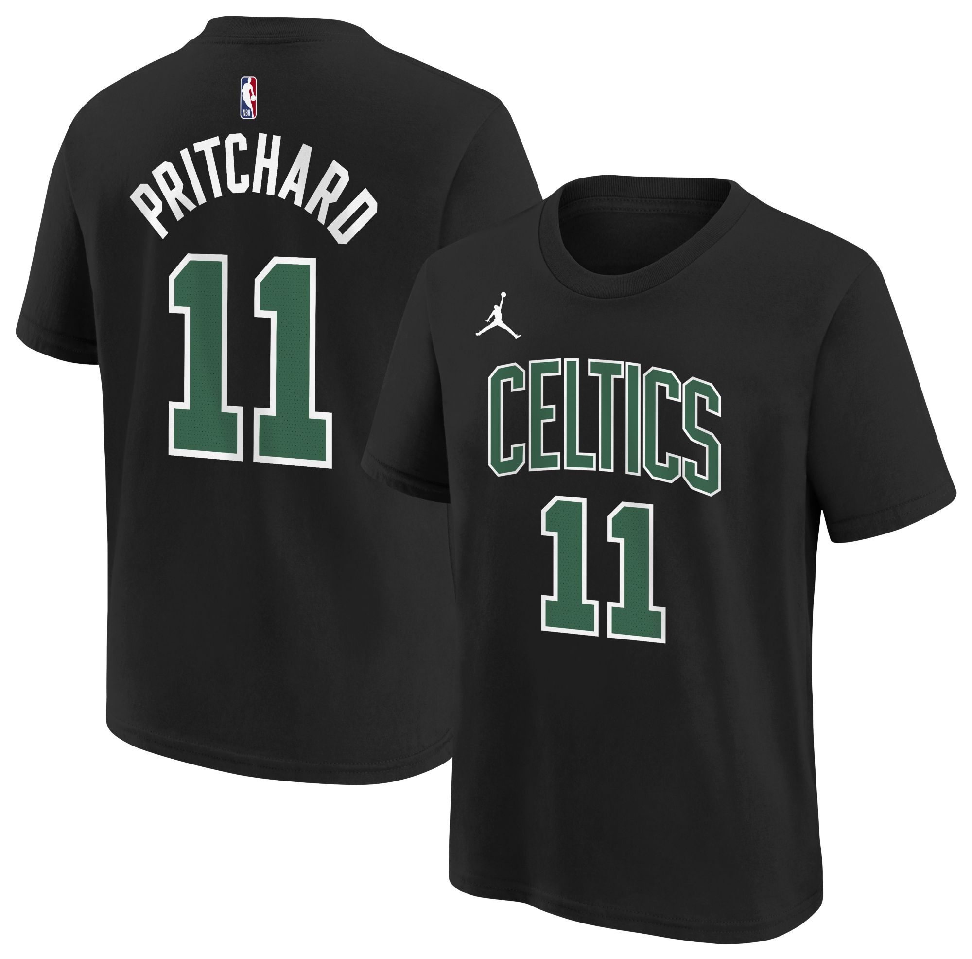 Outerstuff Youth Boston Celtics Payton Pritchard #11 Black Short Sleeve T-Shirt, Small