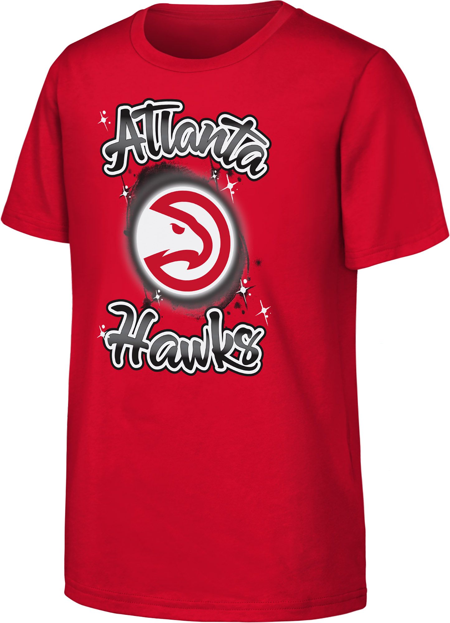 NBA Youth Atlanta Hawks Red Air Brush T-Shirt