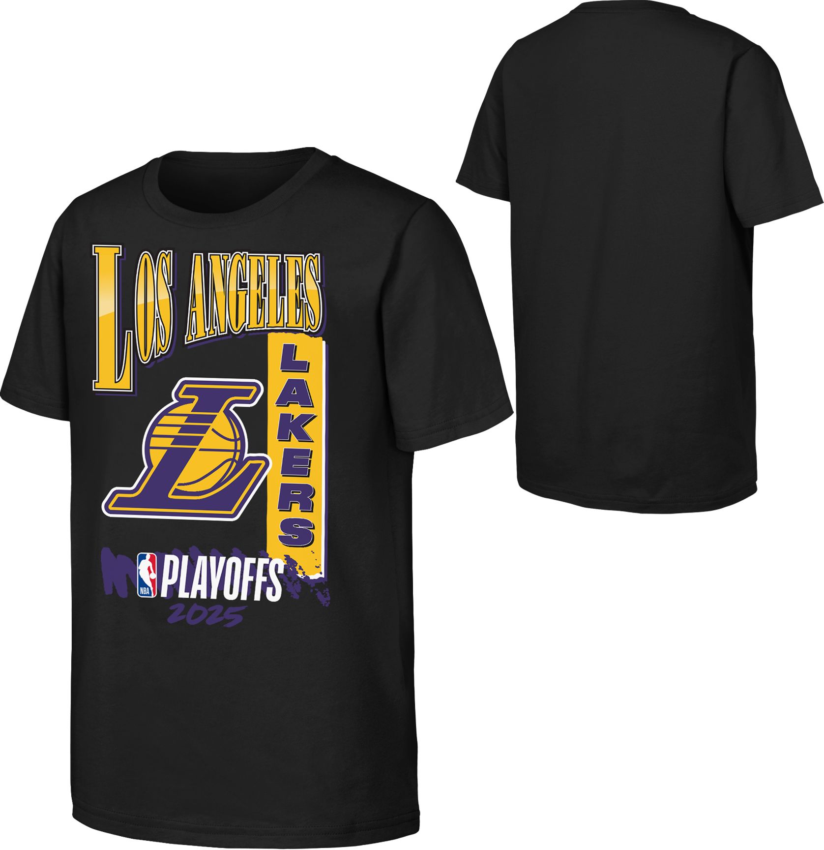 Outerstuff Youth 2024-25 NBA Playoffs Los Angeles Lakers Hype Black T-Shirt