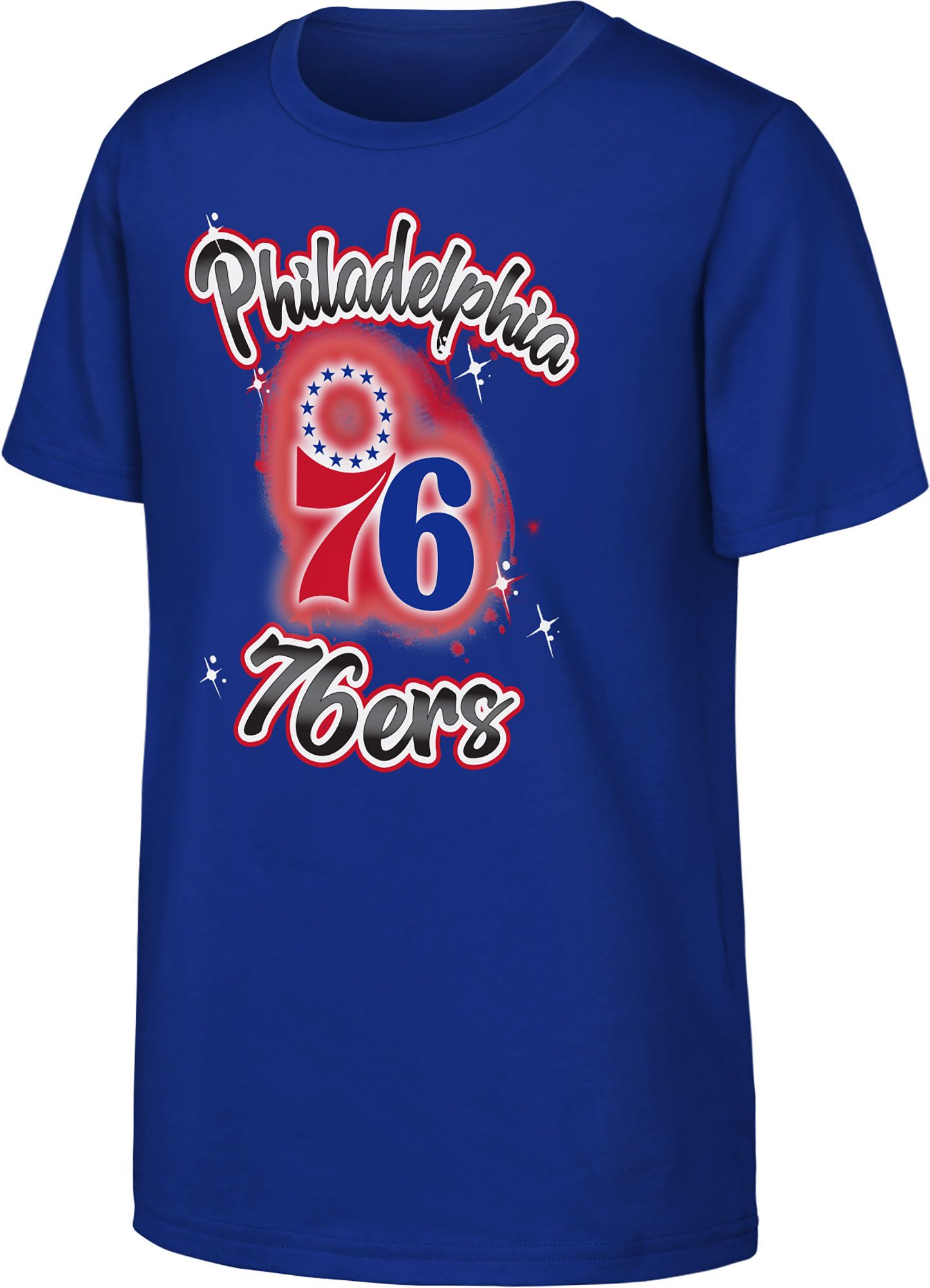 NBA Youth Philadelphia 76ers Royal Air Brush T-Shirt
