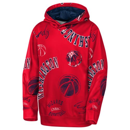 Nike Youth Washington Wizards Red Club Logo Fleece Pullover Hoodie