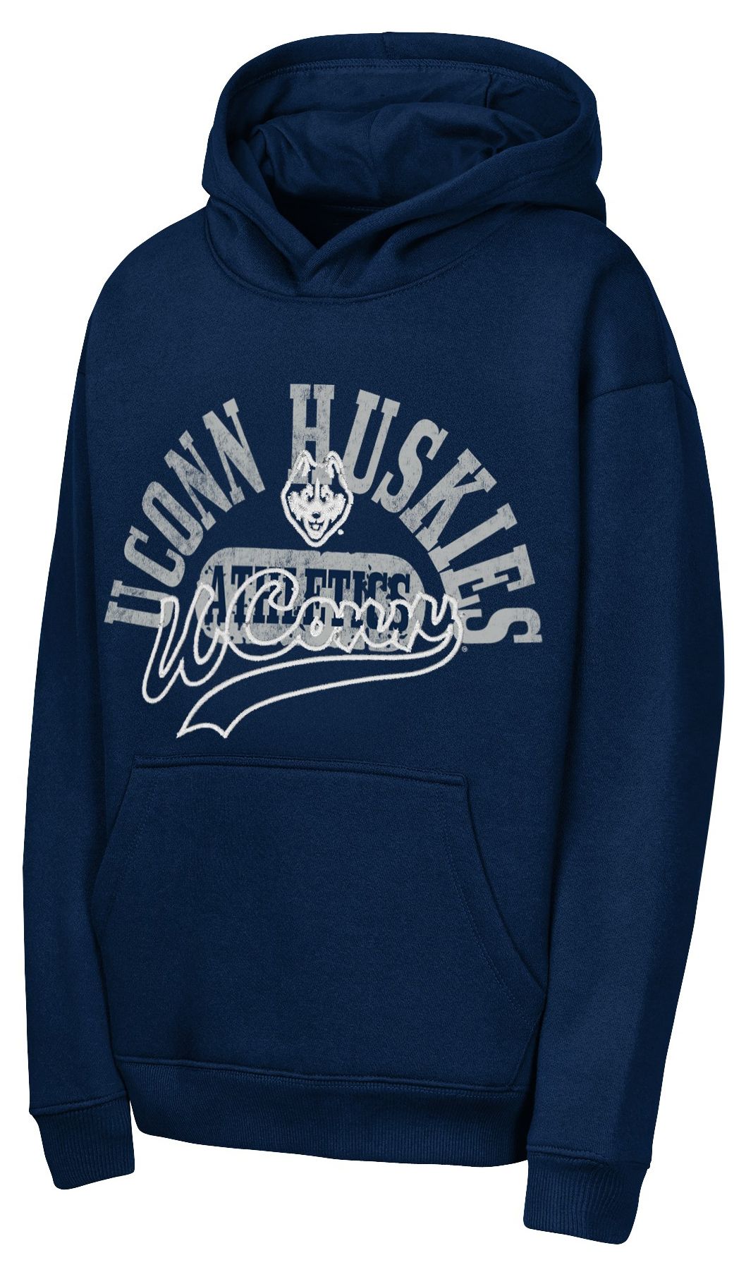 NCAA Youth UConn Huskies Navy Sweep Hoodie
