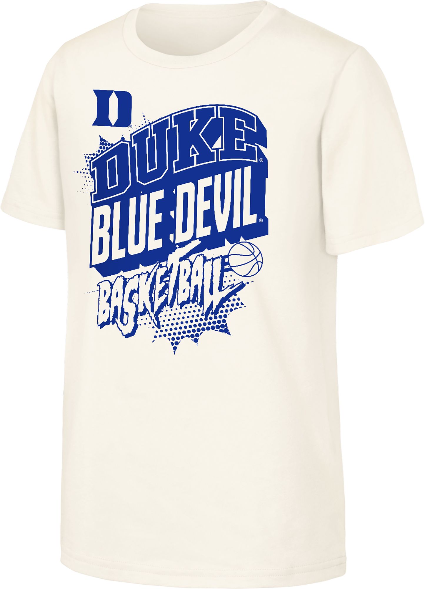 NCAA Youth Duke Blue Devils Natural Action Comics Basketball T-Shirt